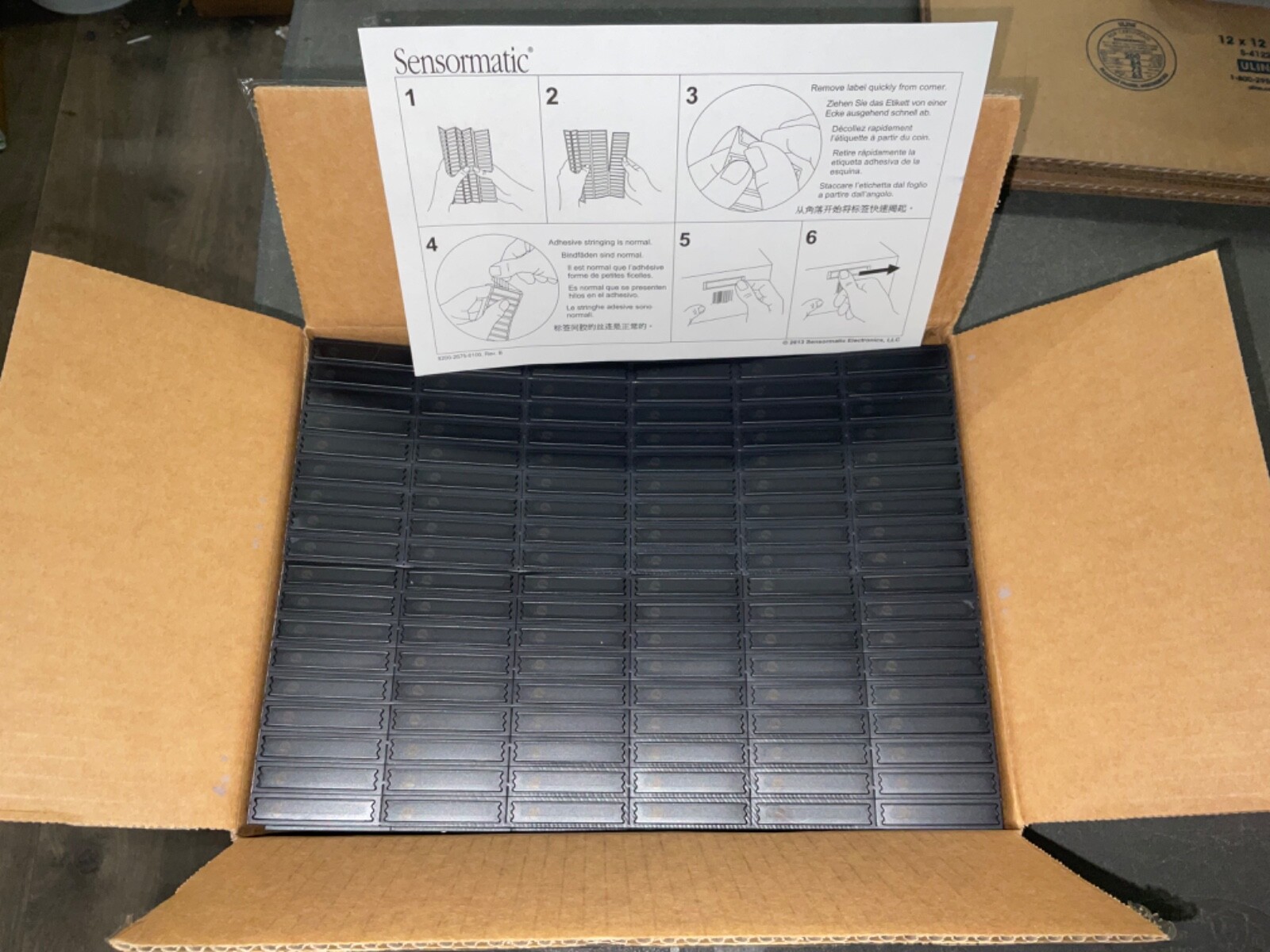 Sensormatic APX Security Label Sheets - BLACK 1000 PCS MODEL ZLAPXLT5-1K