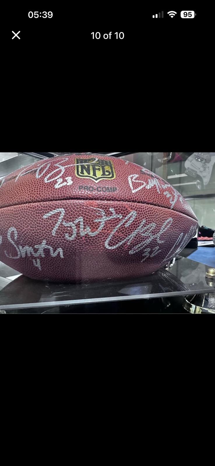2005 Top 10 NFL Draft Picks Autographed Football
