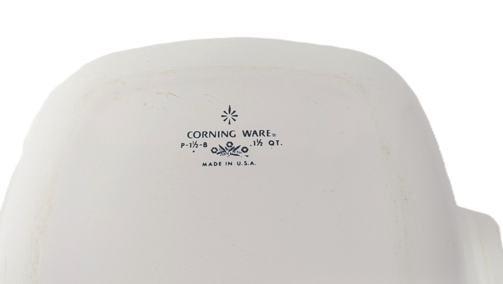 Vtg Corning Ware lot Blue Cornflower 6 1/2" Skillet, 1.5 qt casserole dish w/lid