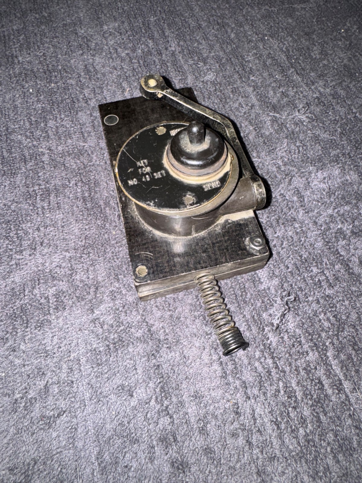 WW2 British Manpack Radio ham Transceiver Morse Code Telegraph Key Flameproof