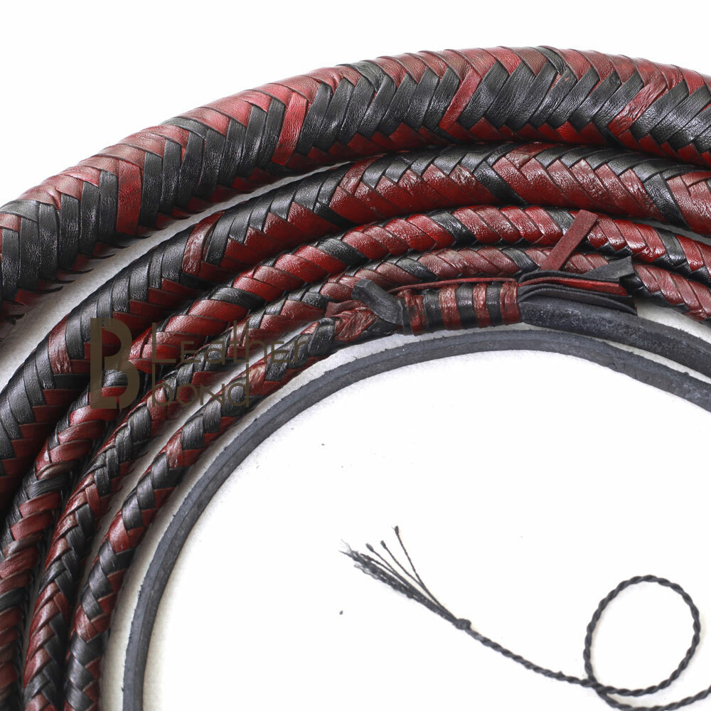 Kangaroo Hide Leather 06 to 16 Foot 16 Plaits Bull Whip Indiana Jones Bullwhip
