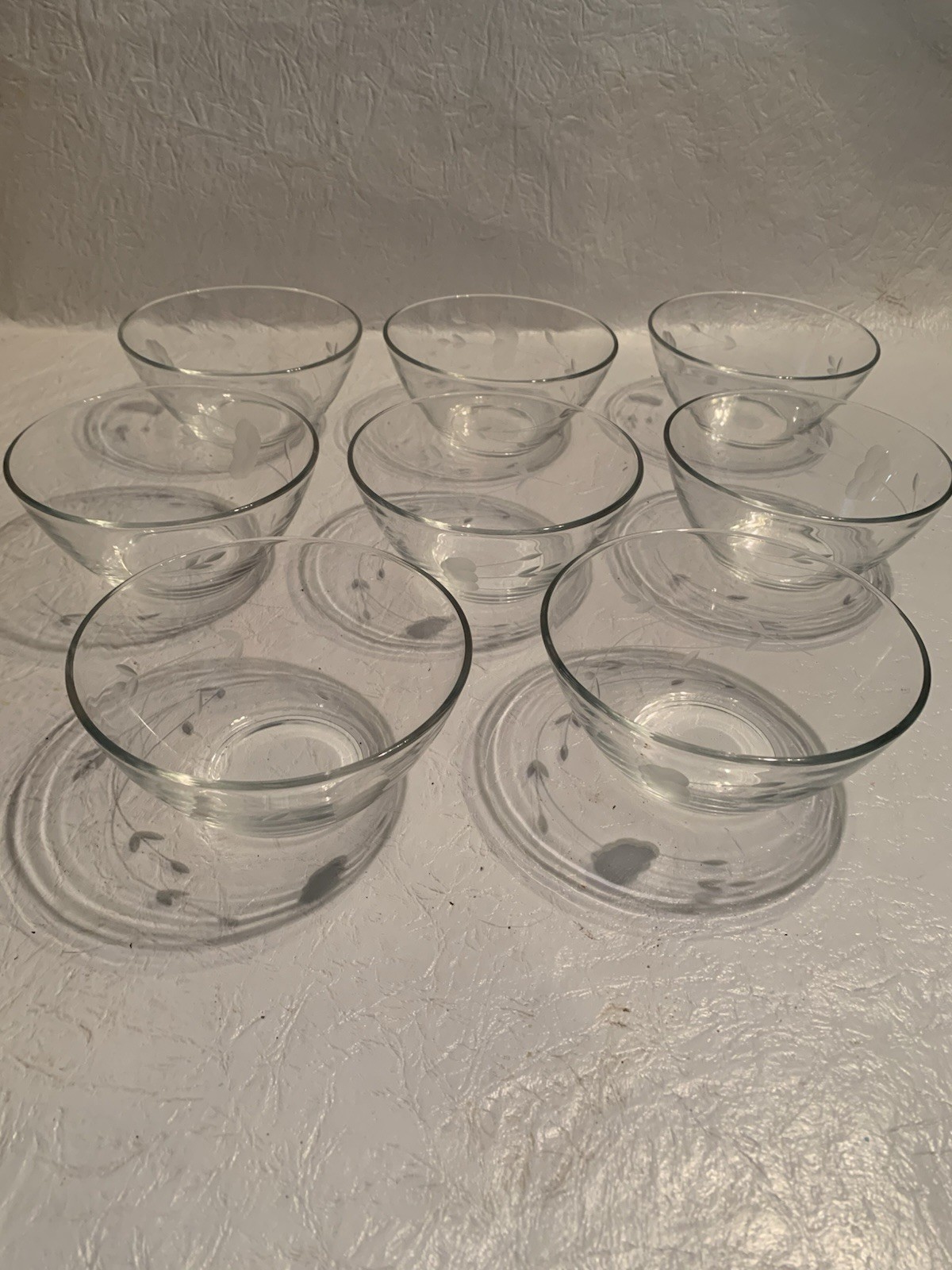 Princess House Crystal Heritage Dessert Bowls Set Of 8