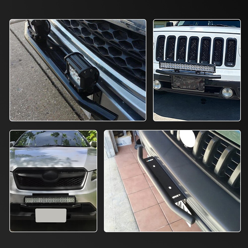 Bull Bar Bumper License Light Mount Holder For Subaru Forester Outback Crosstrek