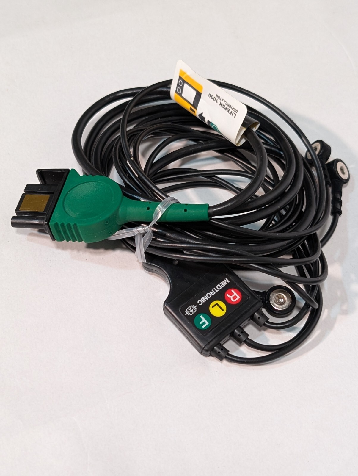 Physio Control 3 Lead ECG Cable w/Case For LIFEPAK 1000 AED, European version