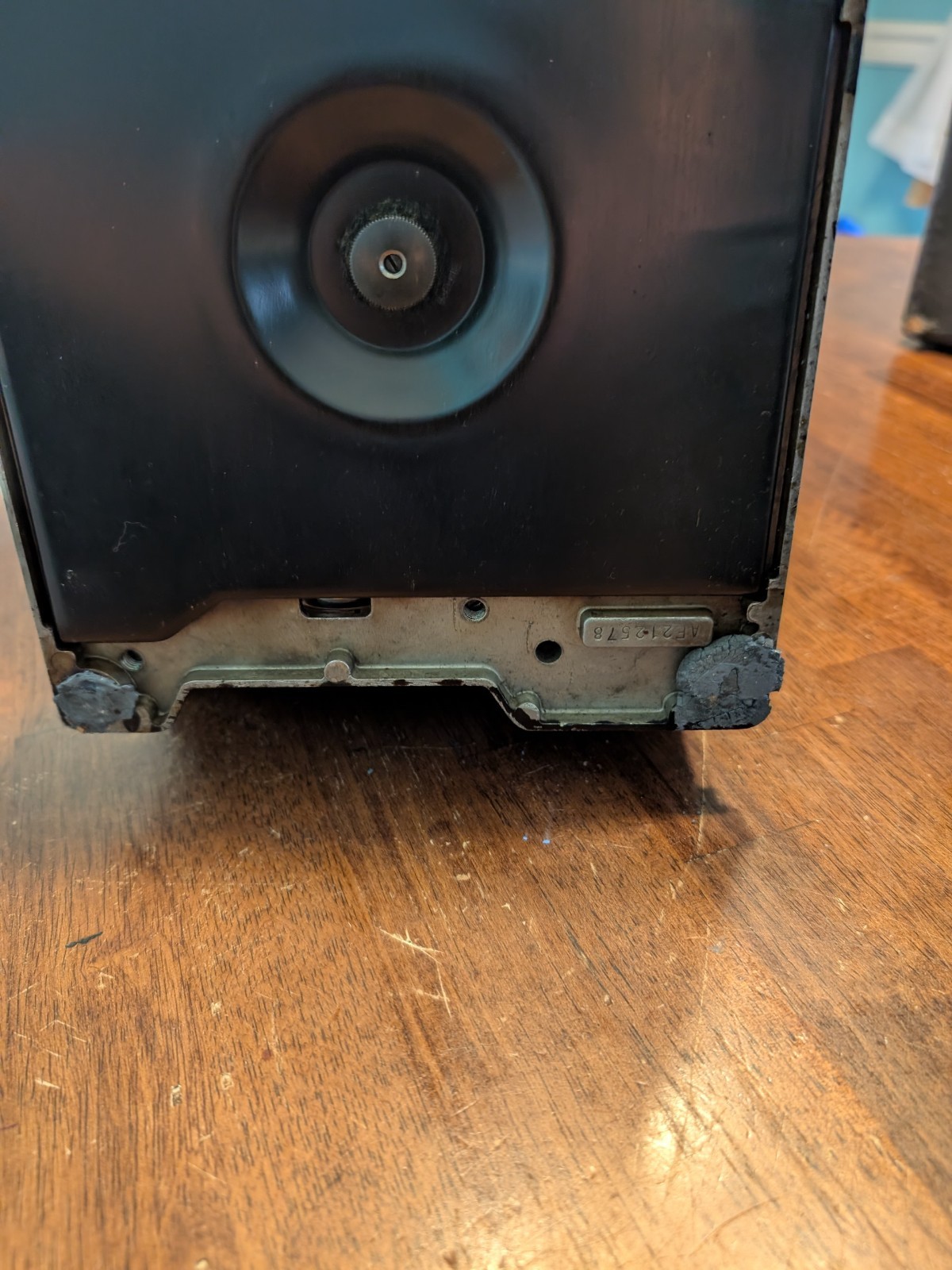 Vintage 1936 Singer Featherweight Sewing Machine 221 W/Case & Peddle Scroll face