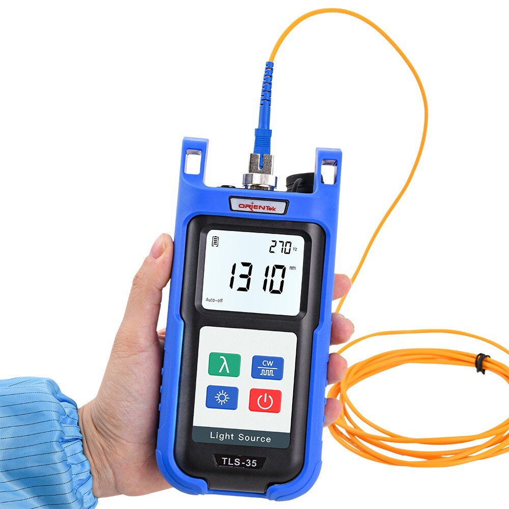 FTTH Fiber Optic Cable Loss Tester Orienek TLS-35 Singlemode Optic Light Source