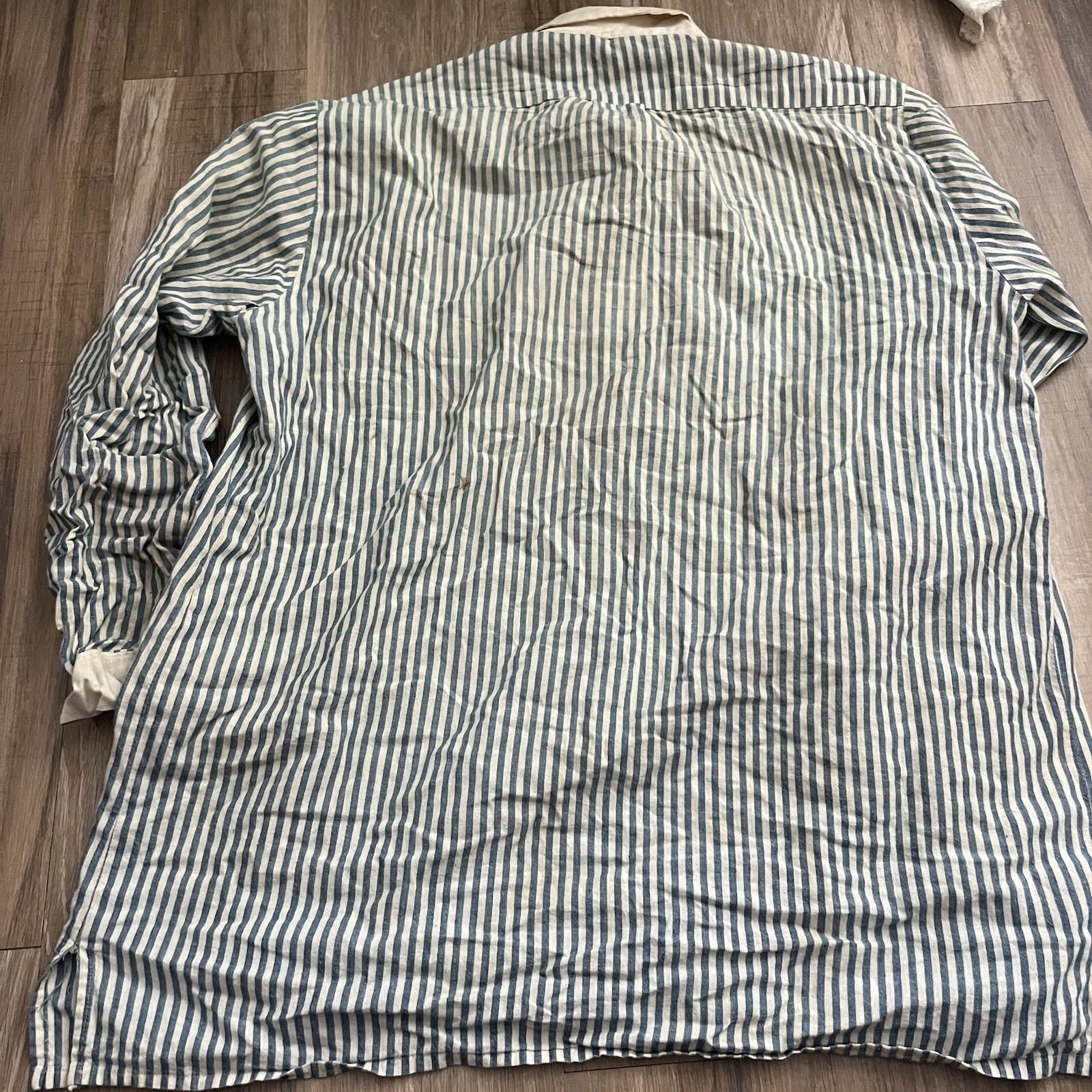 Vintage Repro Civil War Uniform Union Wool Trousers Sky Blue & Striped Shirt