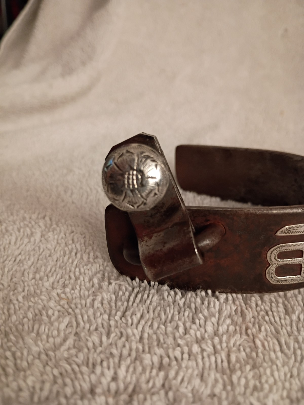 Nice Vintage Kurtis Rudelbach Hand Made Western Spurs Sterling Silver Mounted