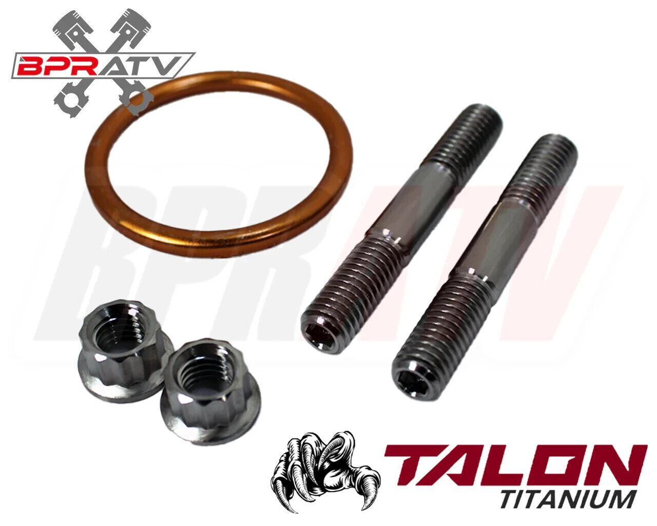 TRX400EX TRX 400EX Exhaust Studs Titanium Head Pipe Bolts Gasket Upgrade Kit Set