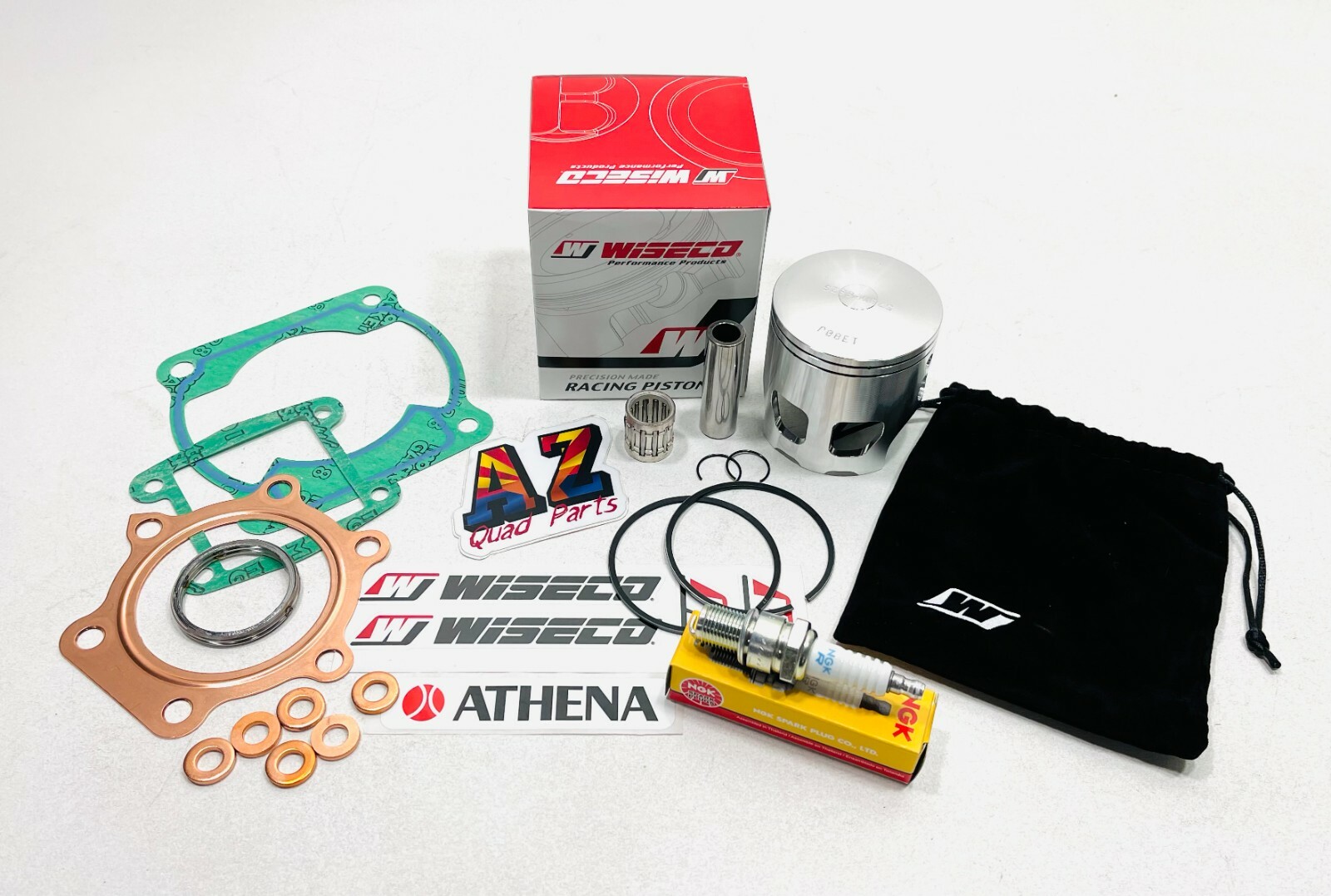 Yamaha Blaster 66mm Wiseco Pro Stock Bore Piston Athena Gaskets Kit Bearing NGK