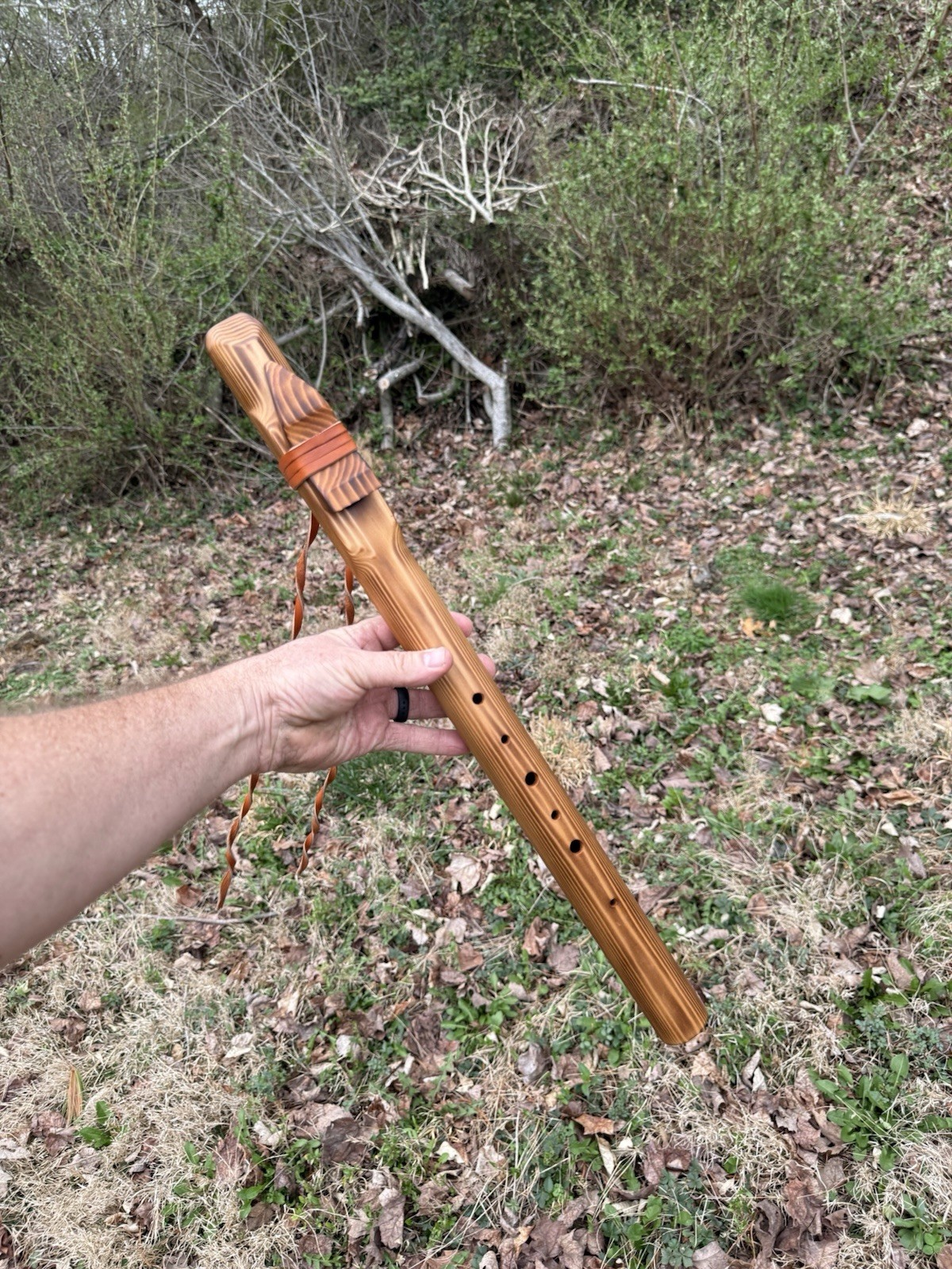 Native American Style Flute | Western Cedar | Hijaz Scale | Low E | 440 Hz.