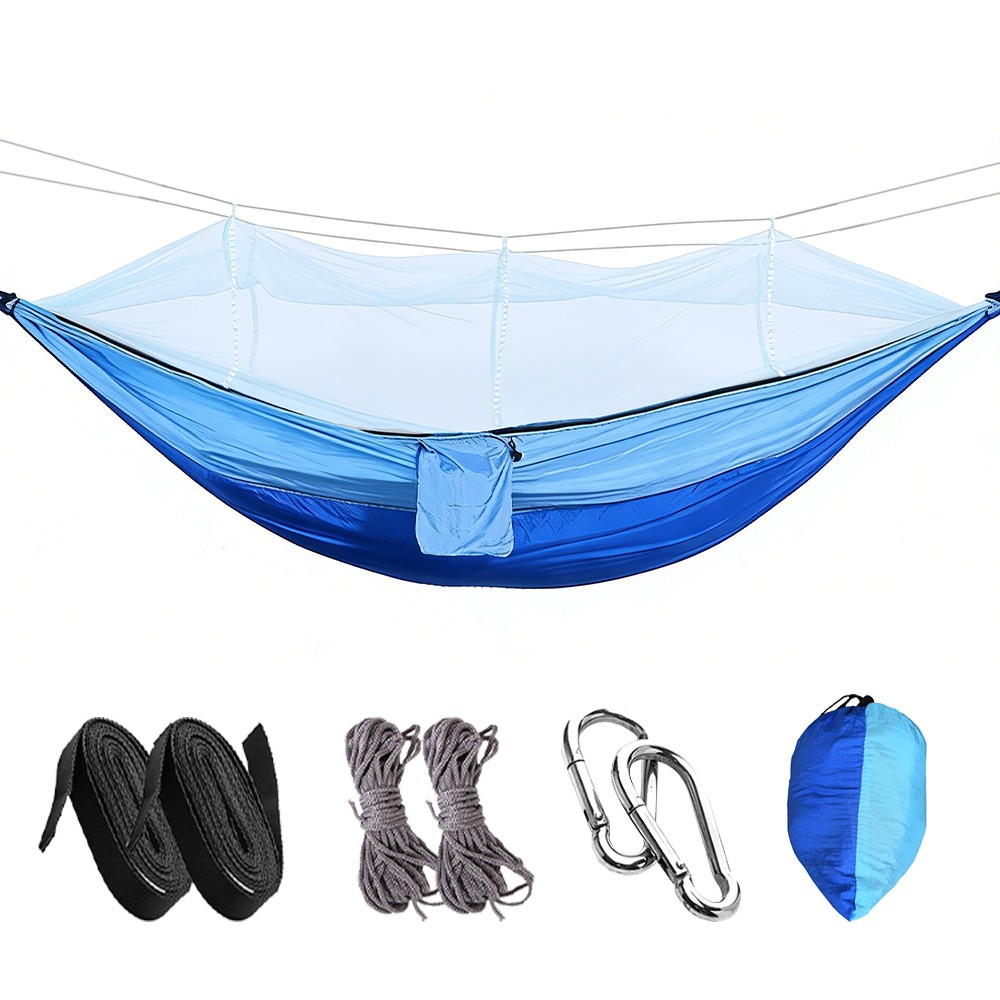 660lbs Portable Double Person Camping Hammock Tent with Mosquito Net Hanging Bed