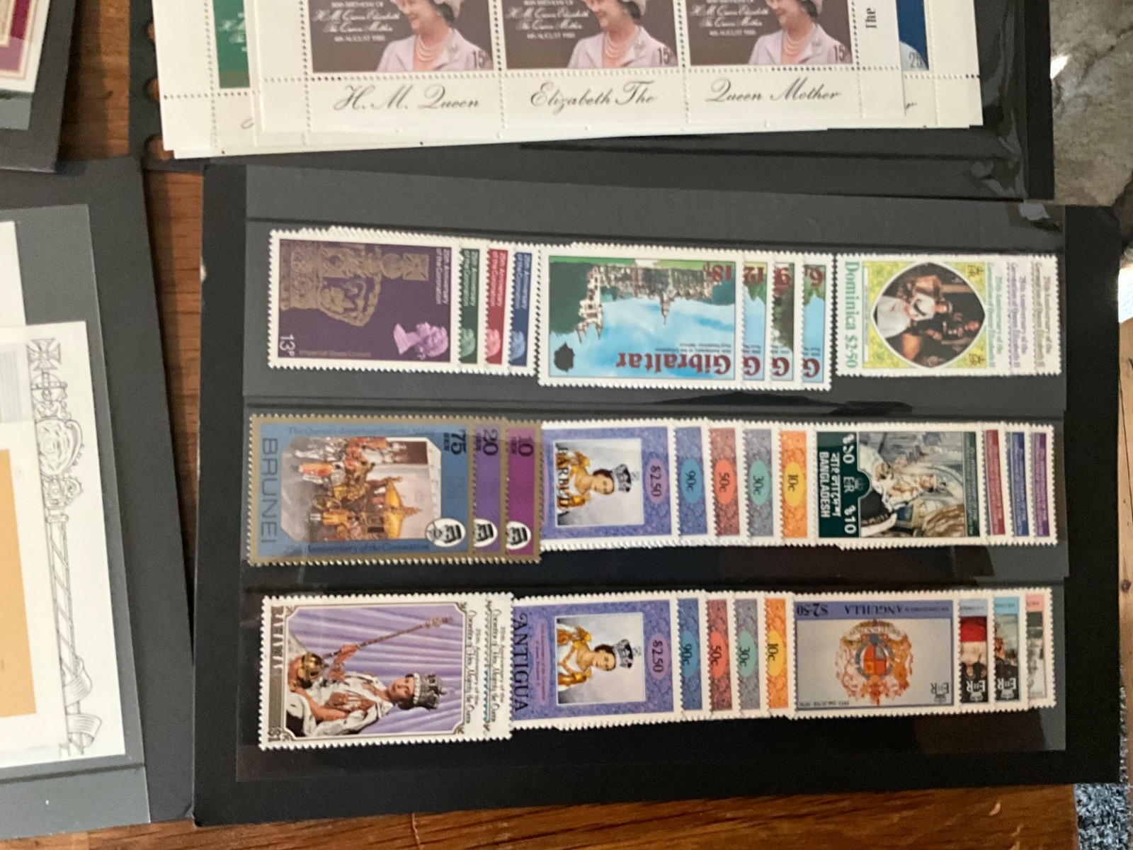 BRITISH COMMONWEALTH royalty huge lot MNH sets and sheets 30cards z