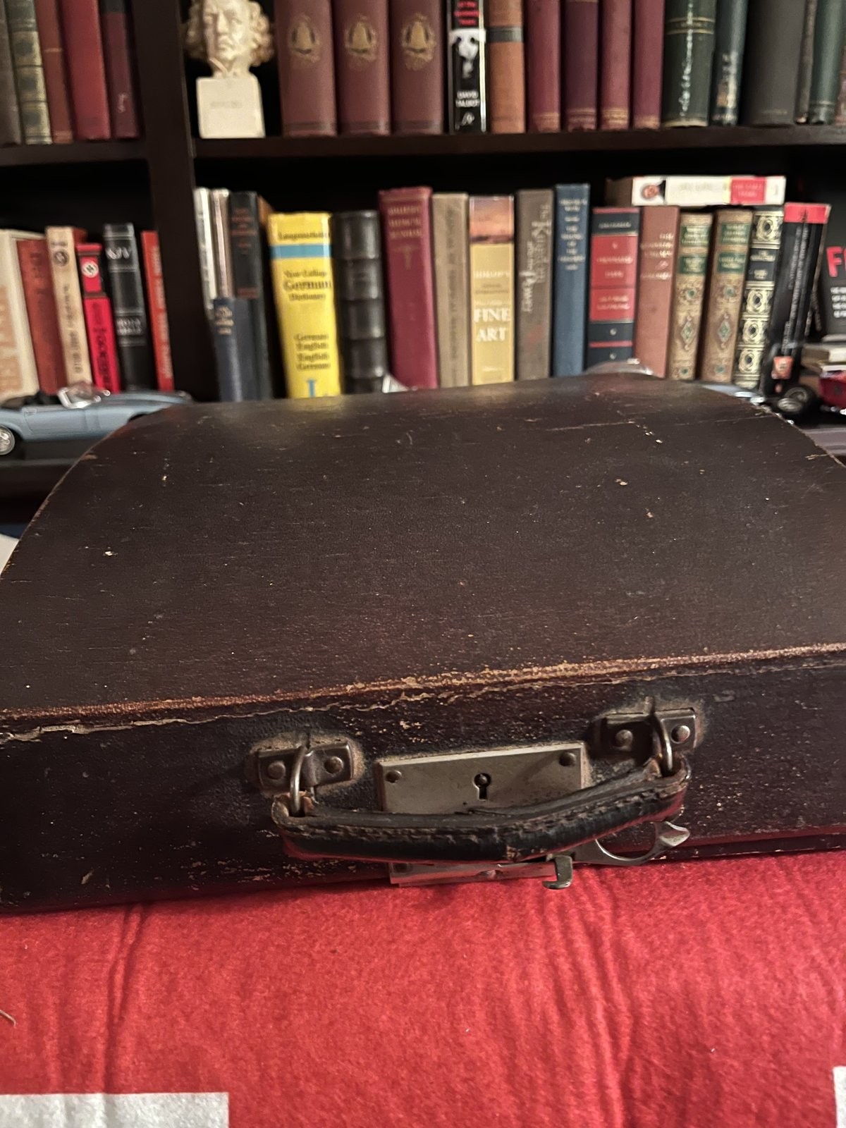 1930s German Adler Favorit No. 7 Field Typewriter Qwertz Keyboard Portable Rare