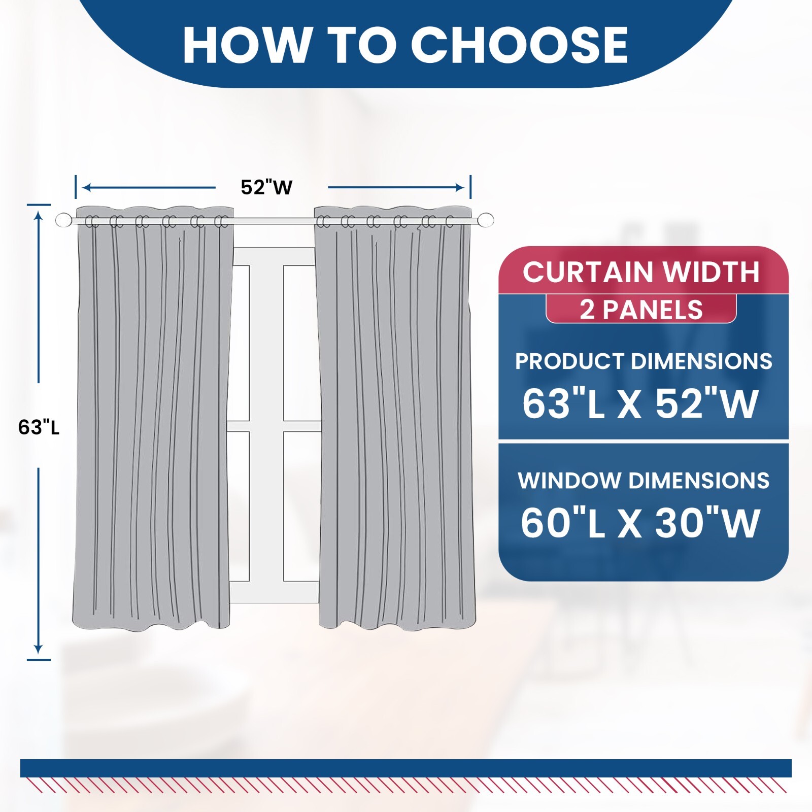 Blackout Curtain Room Darkening Window Curtains Insulated Thermal Grommet Panels