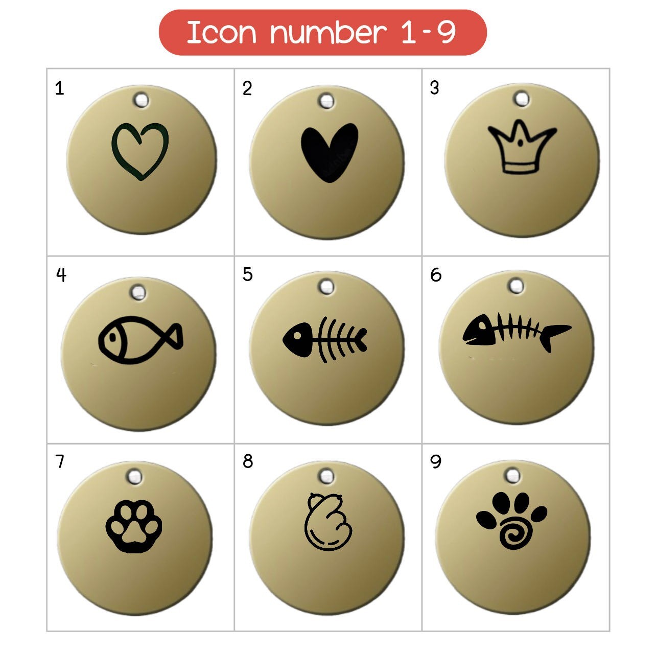 Cat ID Tag, Tiny Pet Tag, Engraved Kitten and Puppy Tag, Personalized Cat Tag