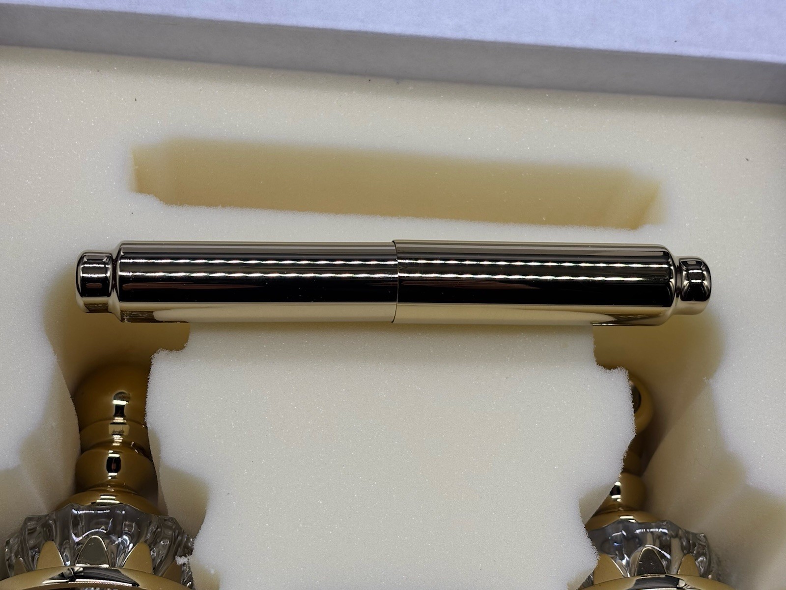 Baldwin Brass Polished Brass Tissue Roll Holder PEYTON NIB