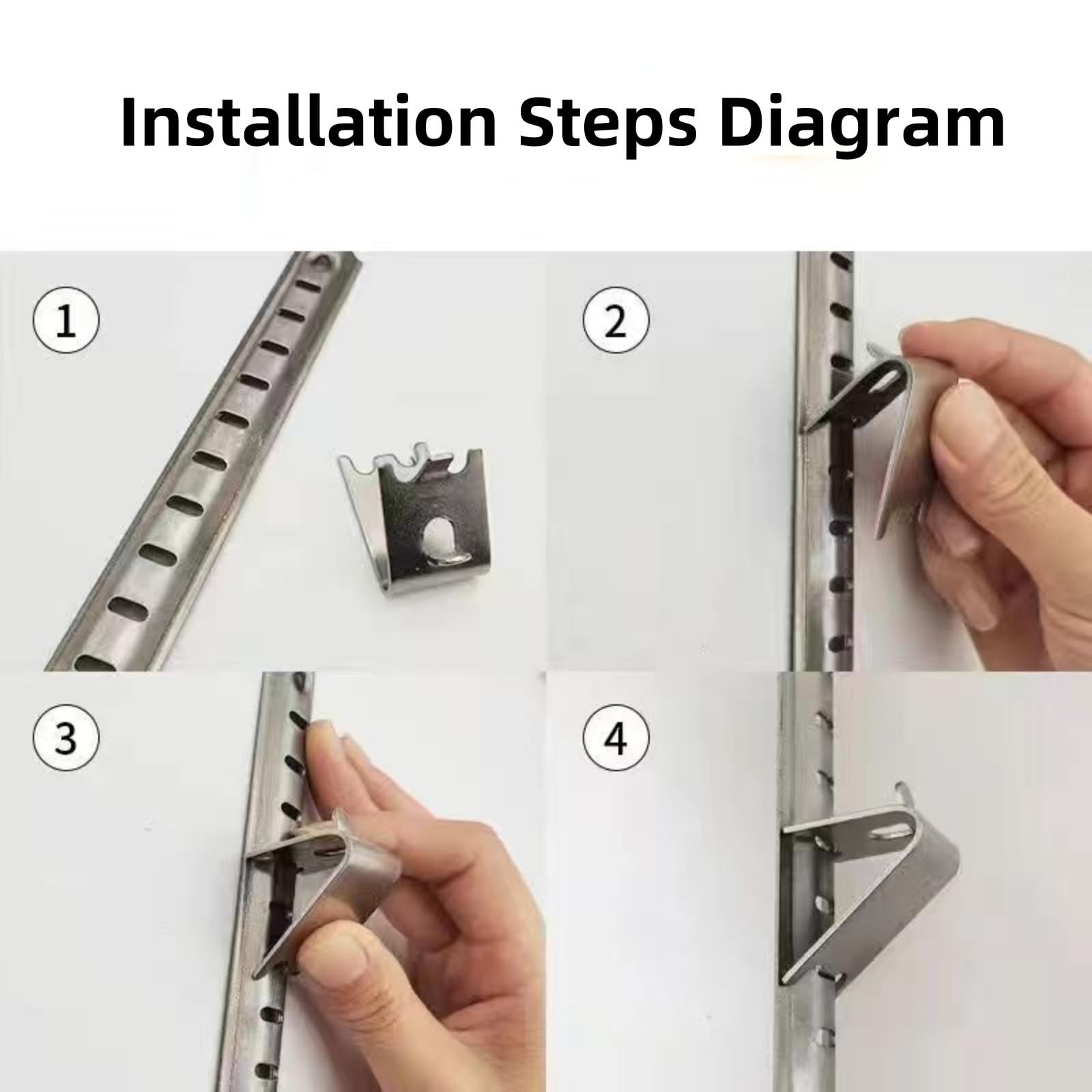 20 Pack 920158 Freezer Shelf Clip, Stainless Steel 20 Pack, ‎stainless