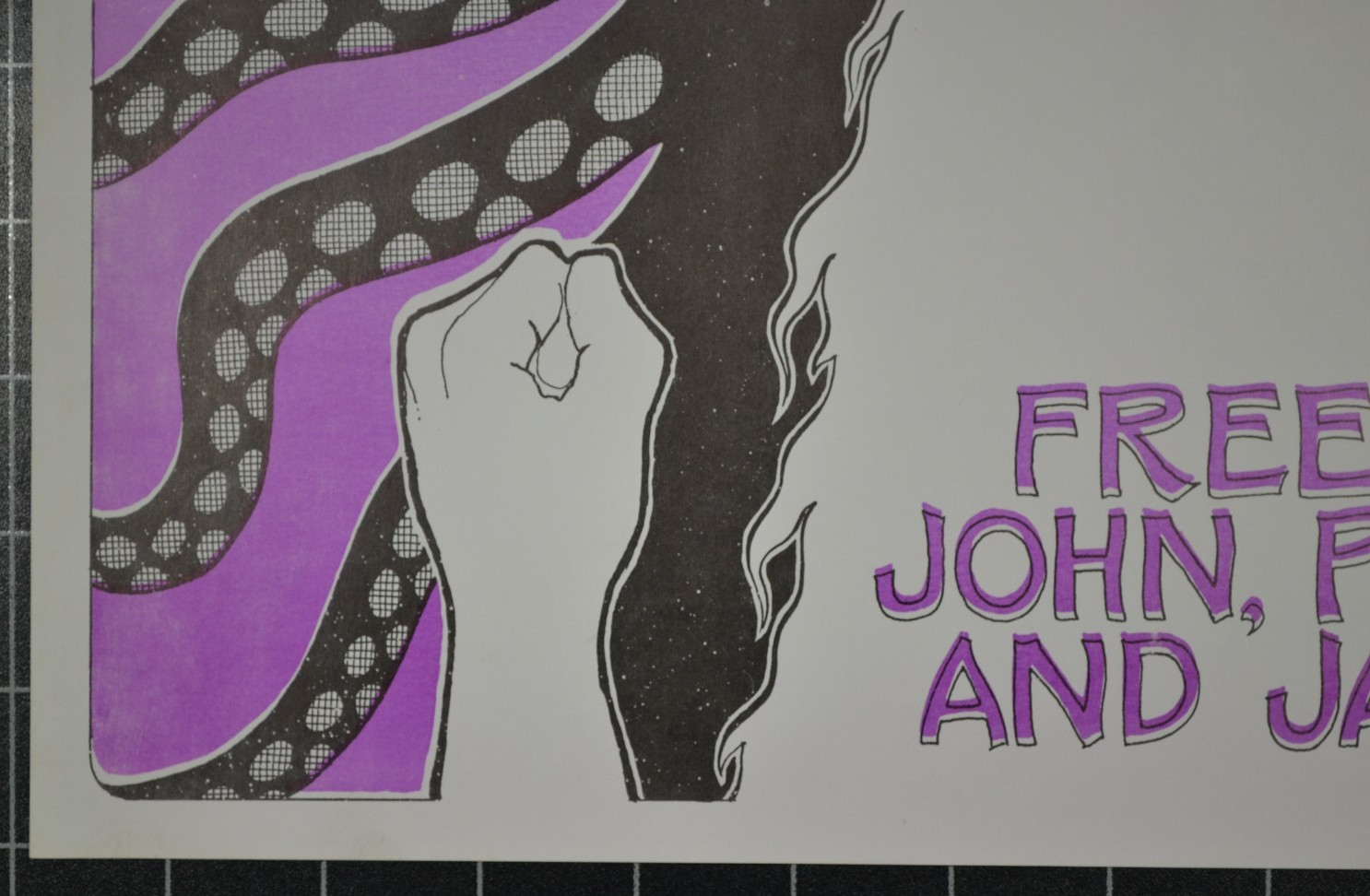 WHITE PANTHER PARTY - GARY GRIMSHAW - STOP THE CIA CONSPIRACY! - FREE JOHN, PUN