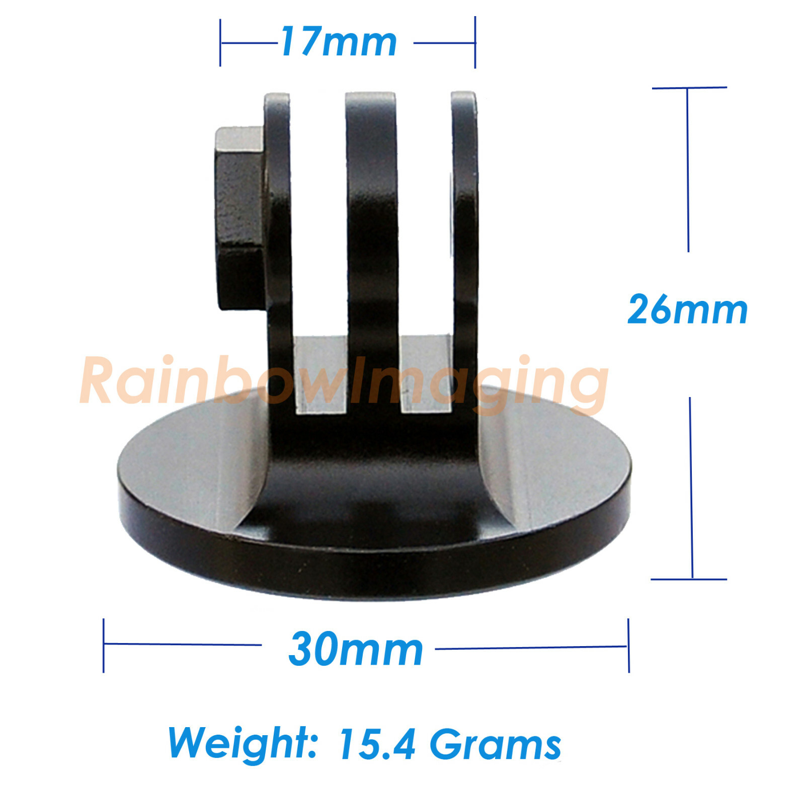 (2 Pcs) CNC Aluminum Metal Tripod Mount Adapter for Gopro Hero 9 8 7 6 5 4 3 3+