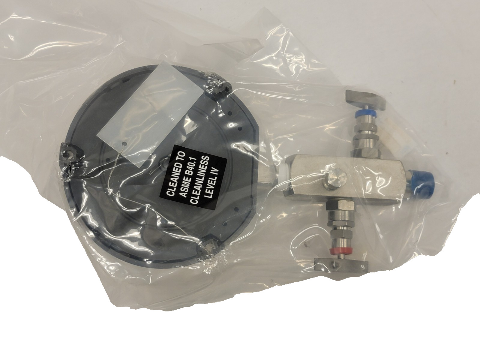 Wika Industrial Pressure Gauge 232.34 4.5" w/ Schneider SAMFSA-N4N4-A Manifold