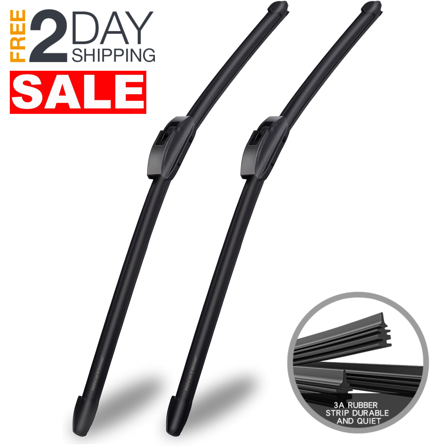 2 Limpia Parabrisas De Carro Delanteros 26 y 16 Pulgadas TOYOTA HONDA HYUNDAI