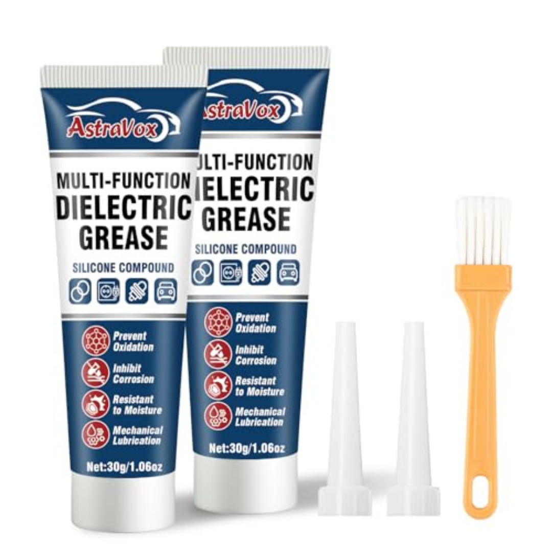AstraVox Silicone Dielectric Grease for Electrical Connectors Automotive- 2pack