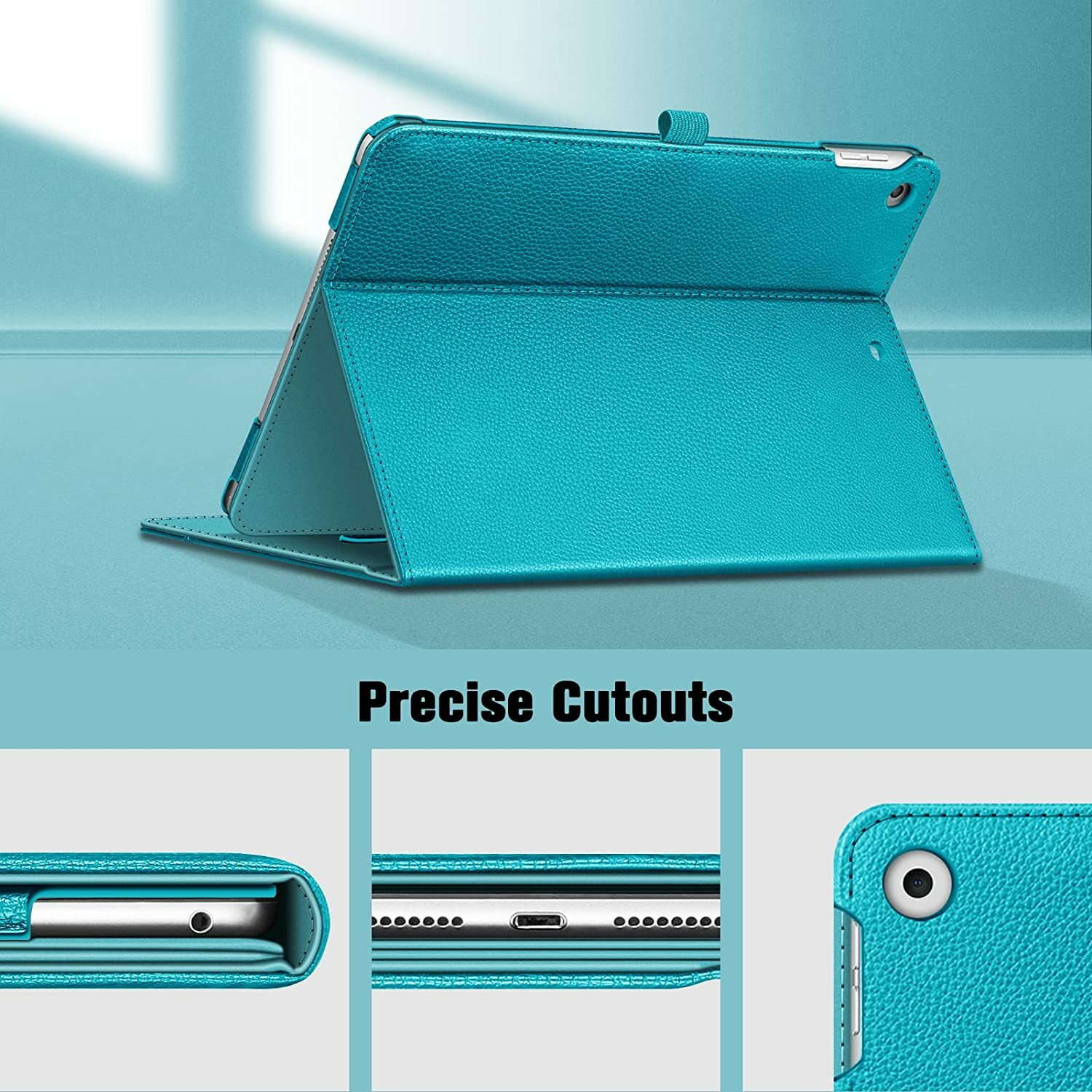 Case for iPad 9th/8th/7th Gen (2021/2020/2019) Multi-Angle Viewing Stand Cover