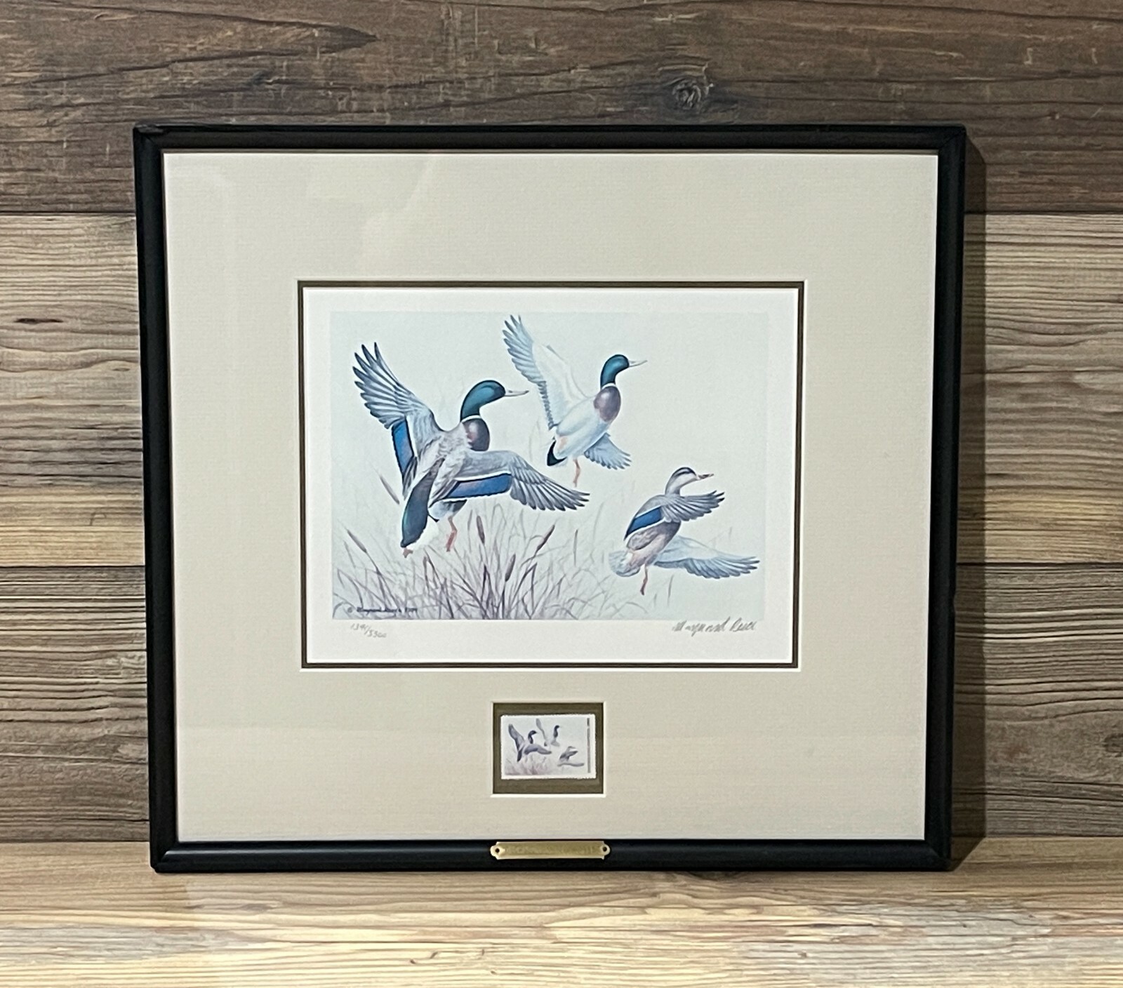 1985 Ducks Unlimited Duck Wildlife Conservation Print **MAYNARD REECE**