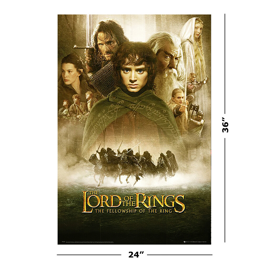 Lord Of The Rings - Fellowship Of The Ring - Movie Poster (Regular) (24" X 36")