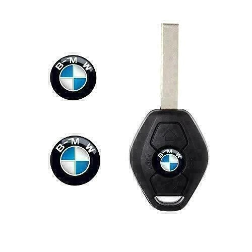 2Pcs x 11 MM Sticker Emblem Replacement Fit for BMW Key Fob Remote Badge
