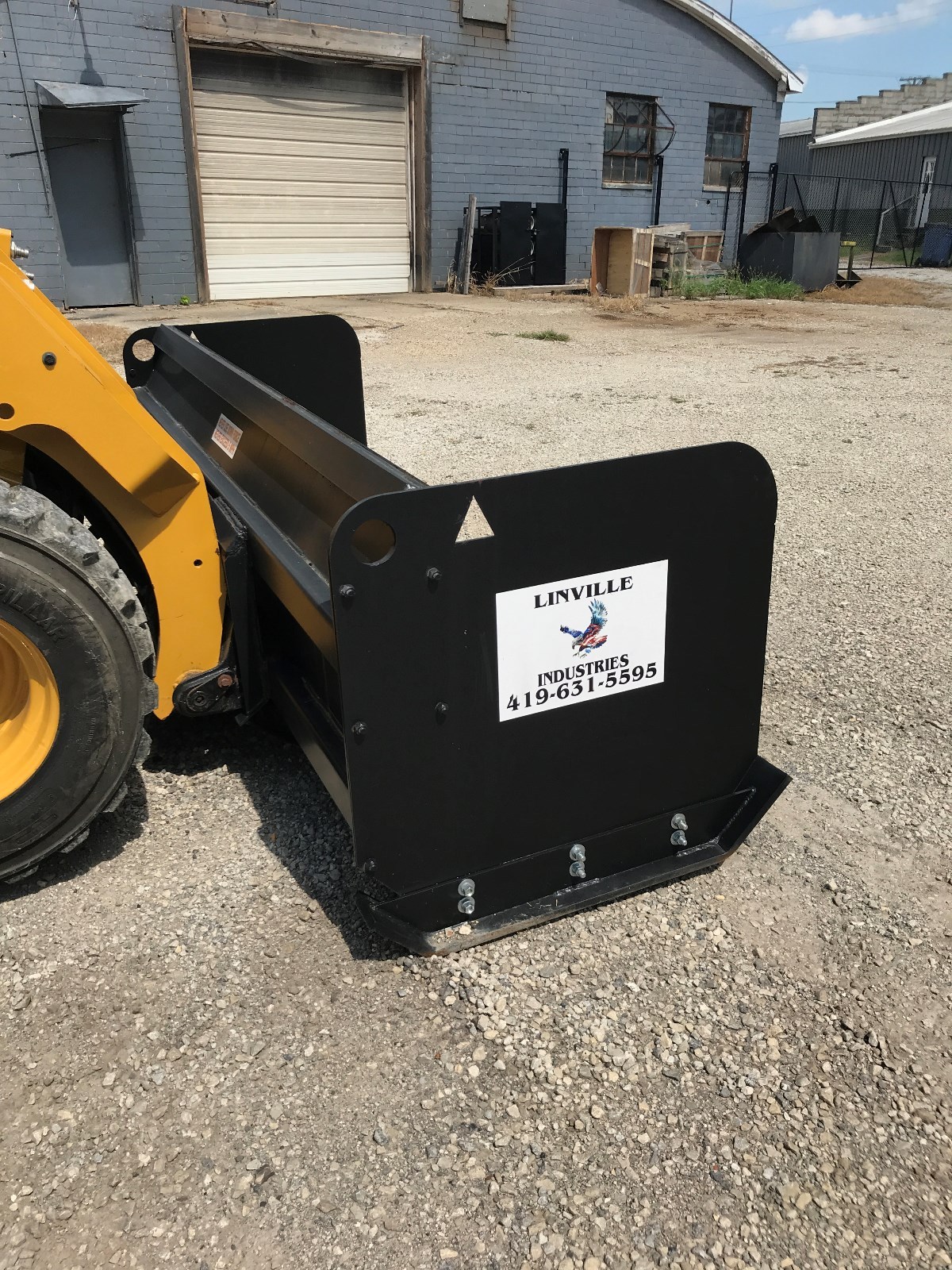 Linville 10'x36" LIFETIME WARRANTY skidsteer snow pusher plow Box FREE SHIPPING