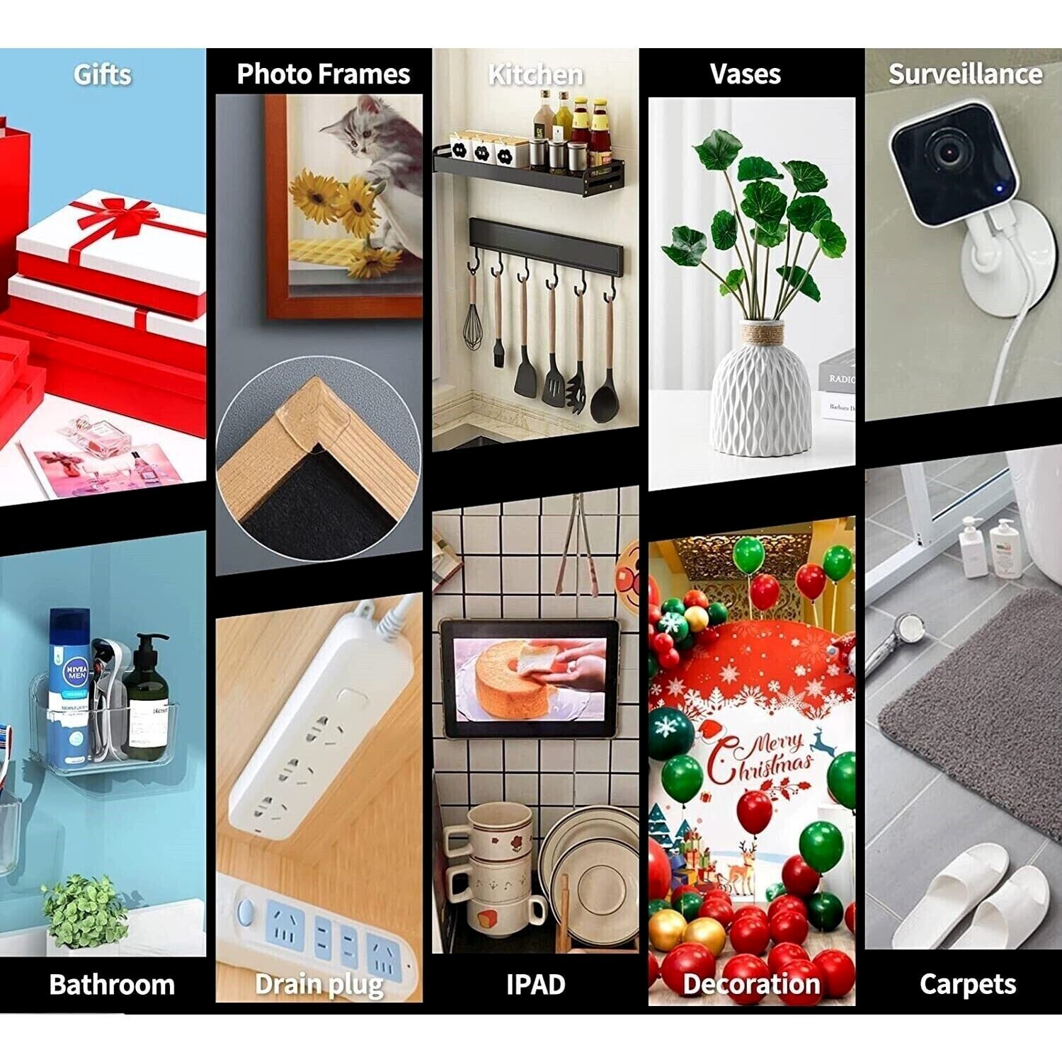 ALIEN NANO TAPE Double Sided Removable Mounting Adhesive Traceless Gel No Screws