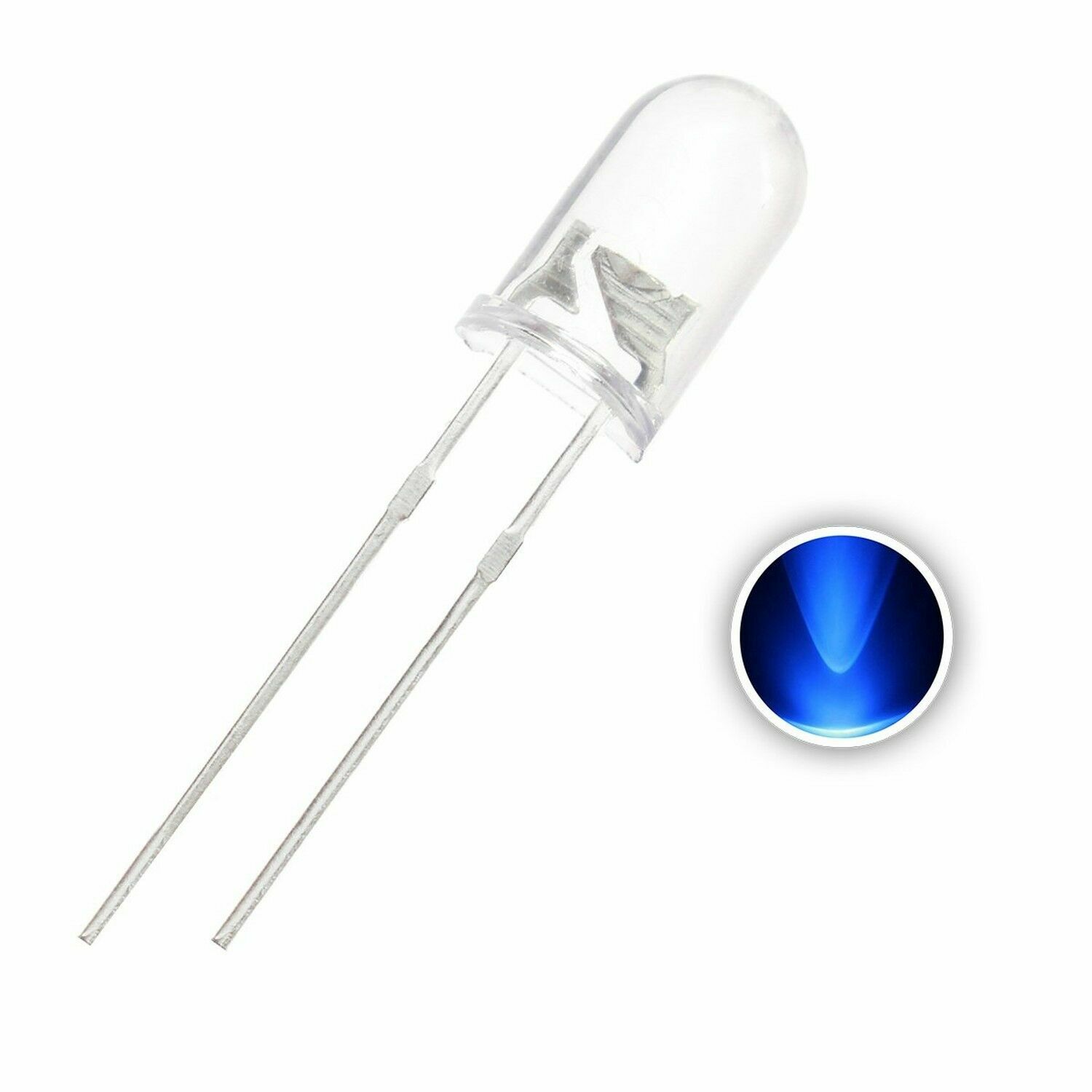 Clear Blue LED 3mm 3V 460nM Super Bright Transparent - 5x 10x 25x 50x 100x Pkgs