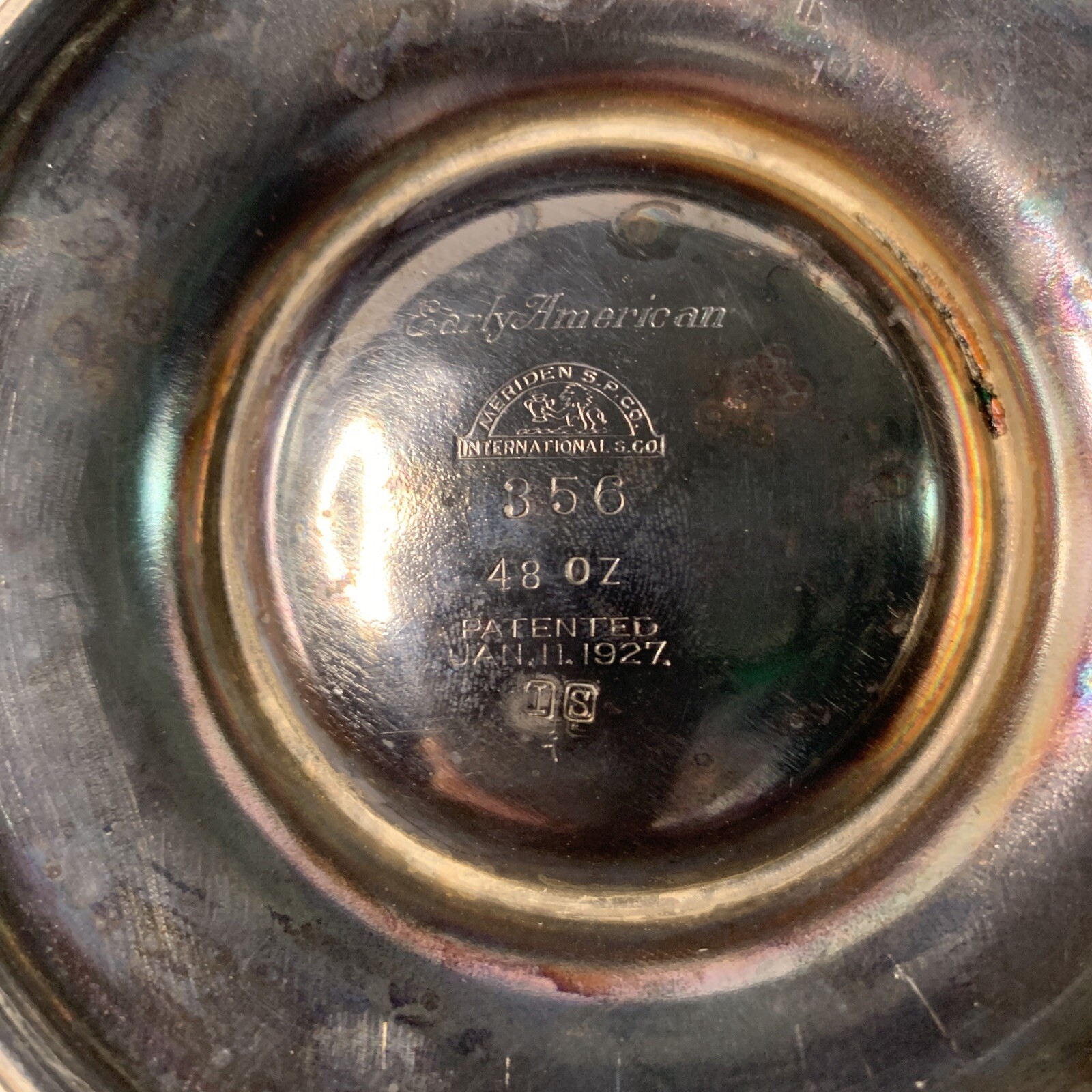 Antique 1920”s Early American Meriden Cocktail Shaker