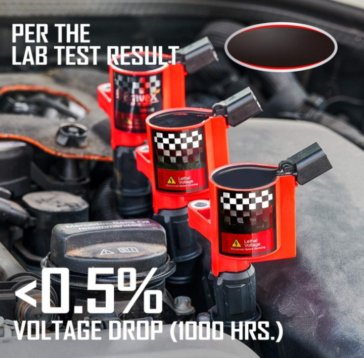 Bobinas Encendido 8 Pzs Alto Rendimiento Compatibles Ford 4.6/5.4L V8 Rojo,Nuevo