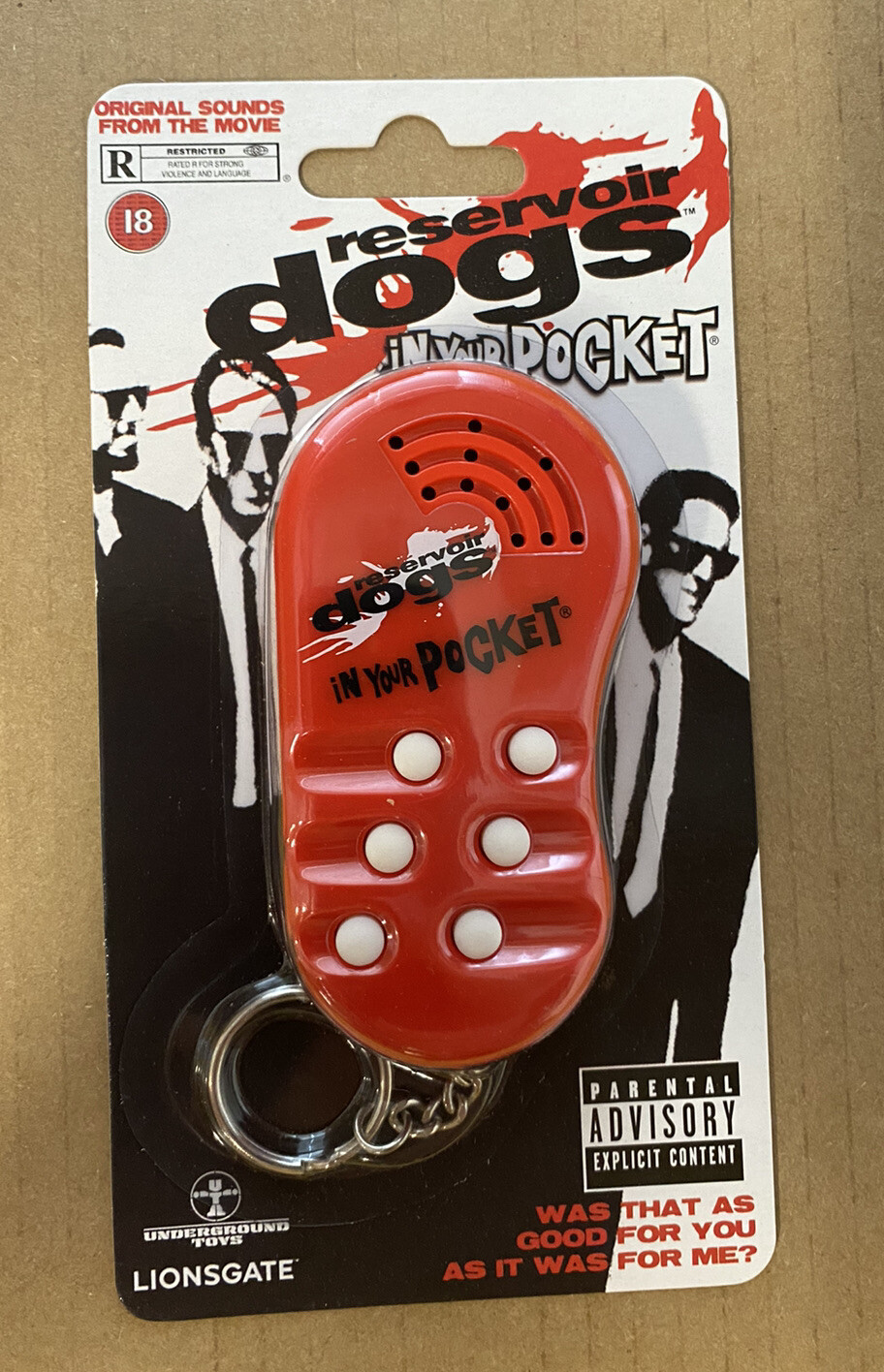 CLEARANCE!!! Reservoir Dogs In Your Pocket Electronic Talking Key Chain -Rated R