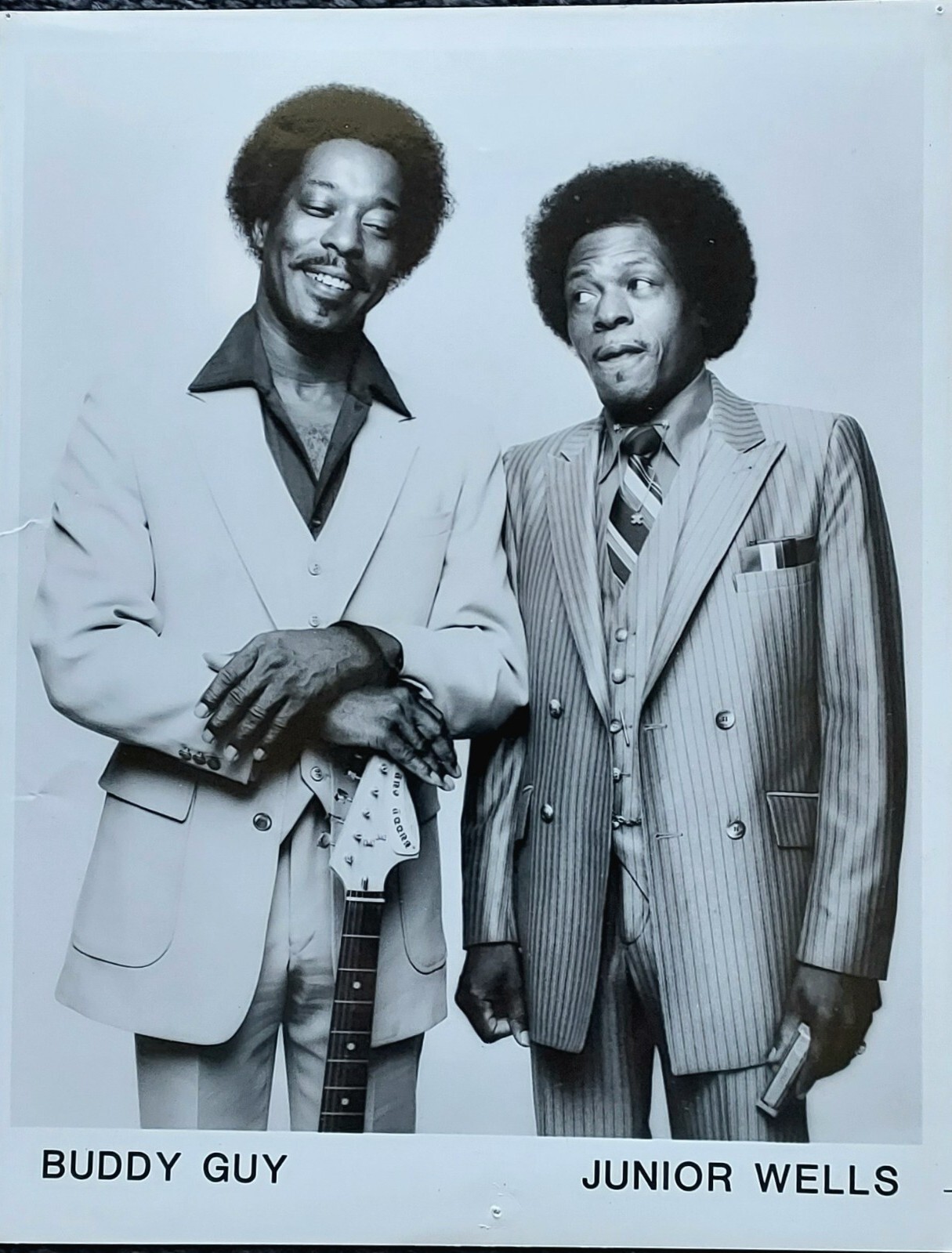 Blues Legends "Buddy Guy &  Jr. Wells"  Promotional Photo 8×10 glossy