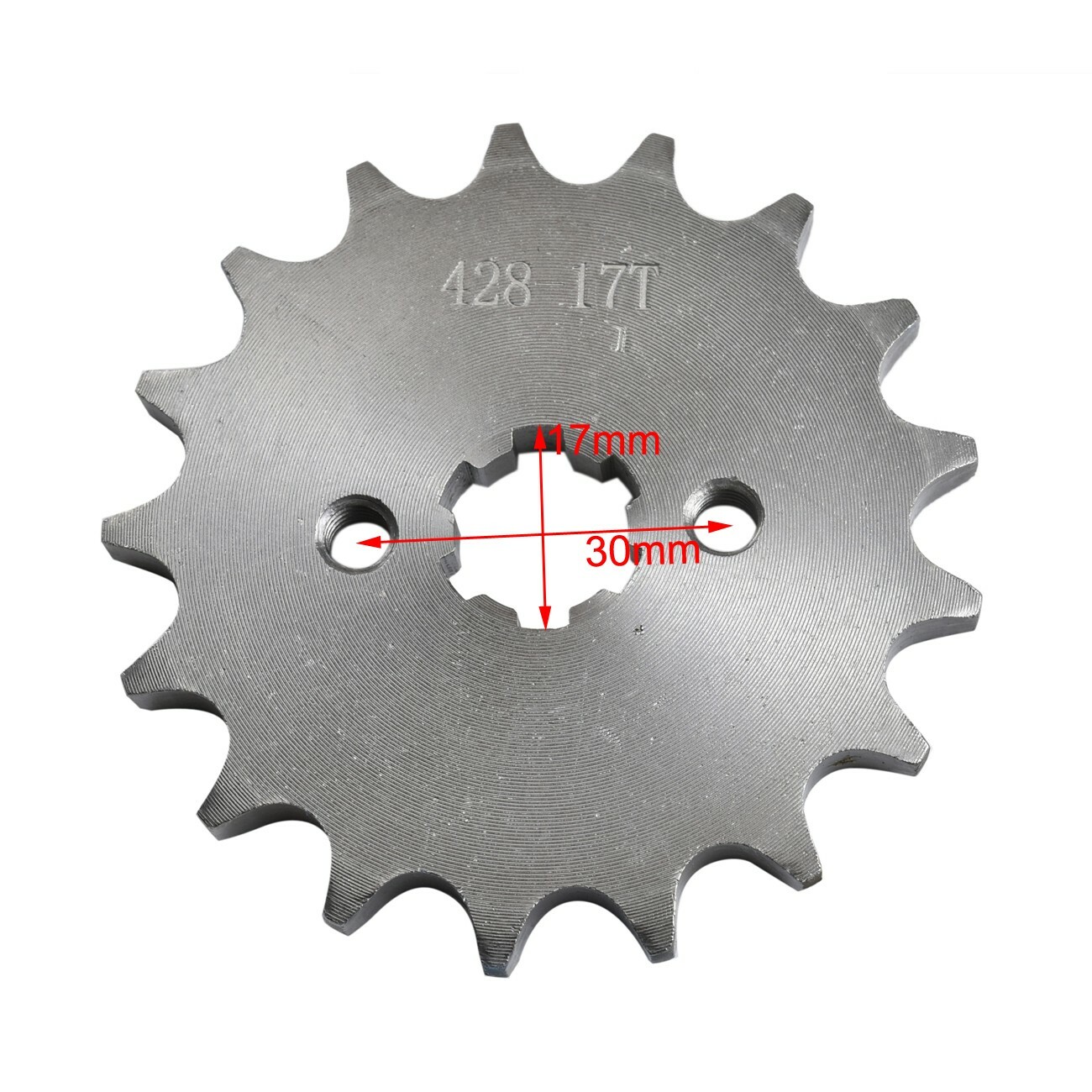 428 17T Tooth 17mm Front Engine Sprocket 110 125 150 160cc Dirt PitBike ATV Quad