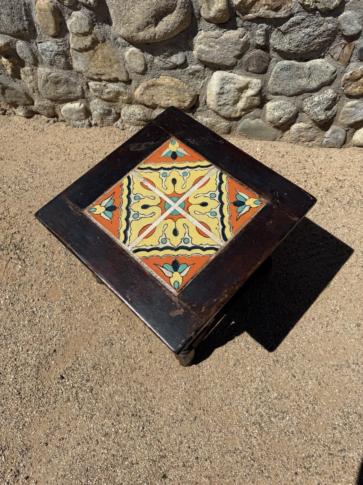 VINTAGE CALIFORNIA TILE TABLE SPANISH REVIVAL 1920s D&M TAYLOR MONTEREY ANTIQUE