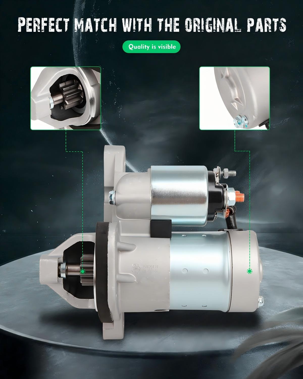 Starter For Nissan Sentra 2013-2019 L4 1.8L Chevrolet City Express 17982 17449