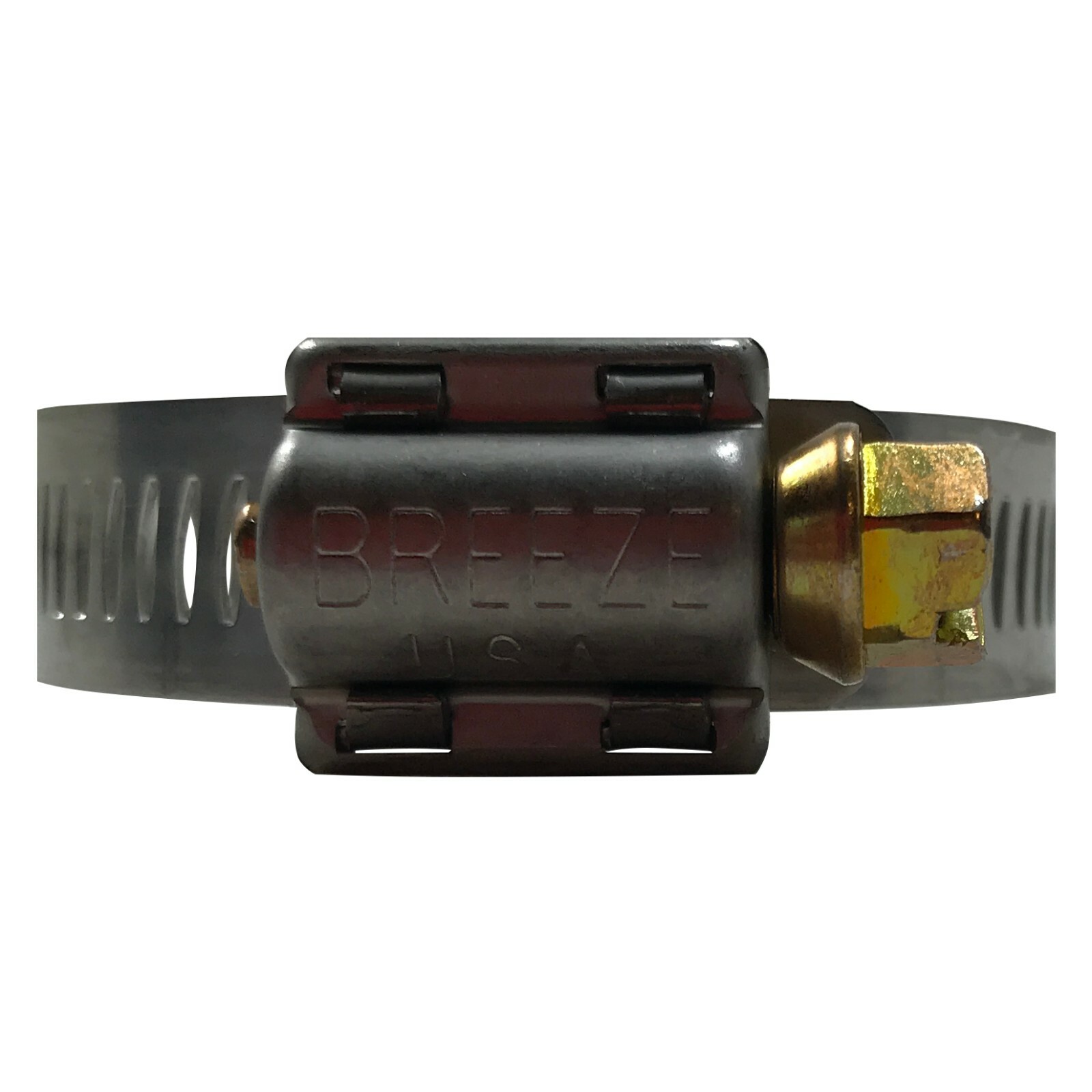 Box of 100 SAE #24 Stainless Steel 1-1/16 to 2 Worm Gear Hose Clamp 1/2 Band USA