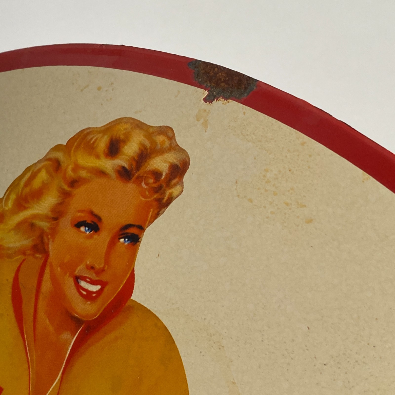 Veedol Enamel Sign - Ø 50cm (19.7") - Nice Motor Oil Collector Advertising Decor