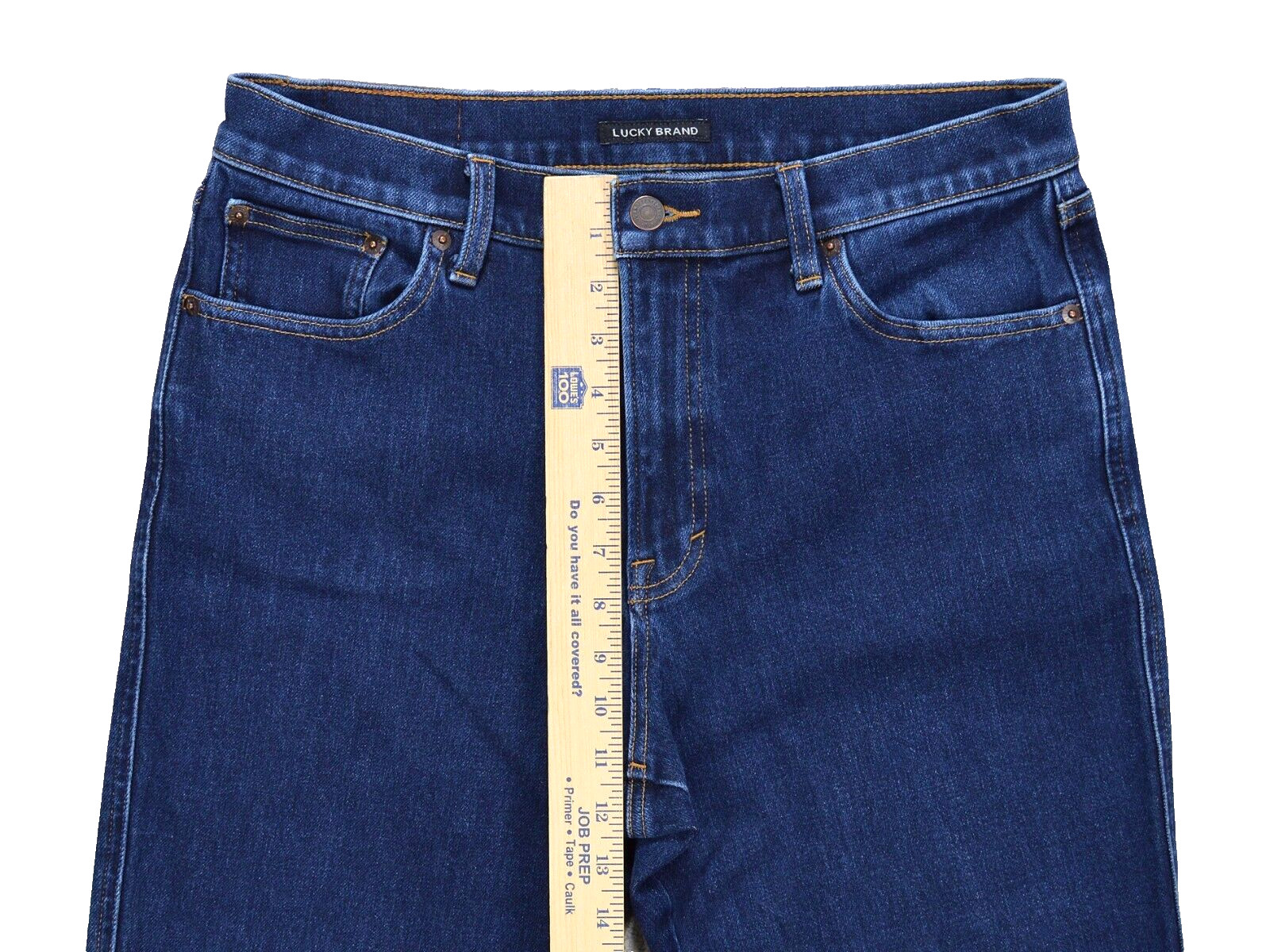 Lucky Brand Mid Rise Authentic Straight Jeans Women 12/31 Blue Denim Medium Wash