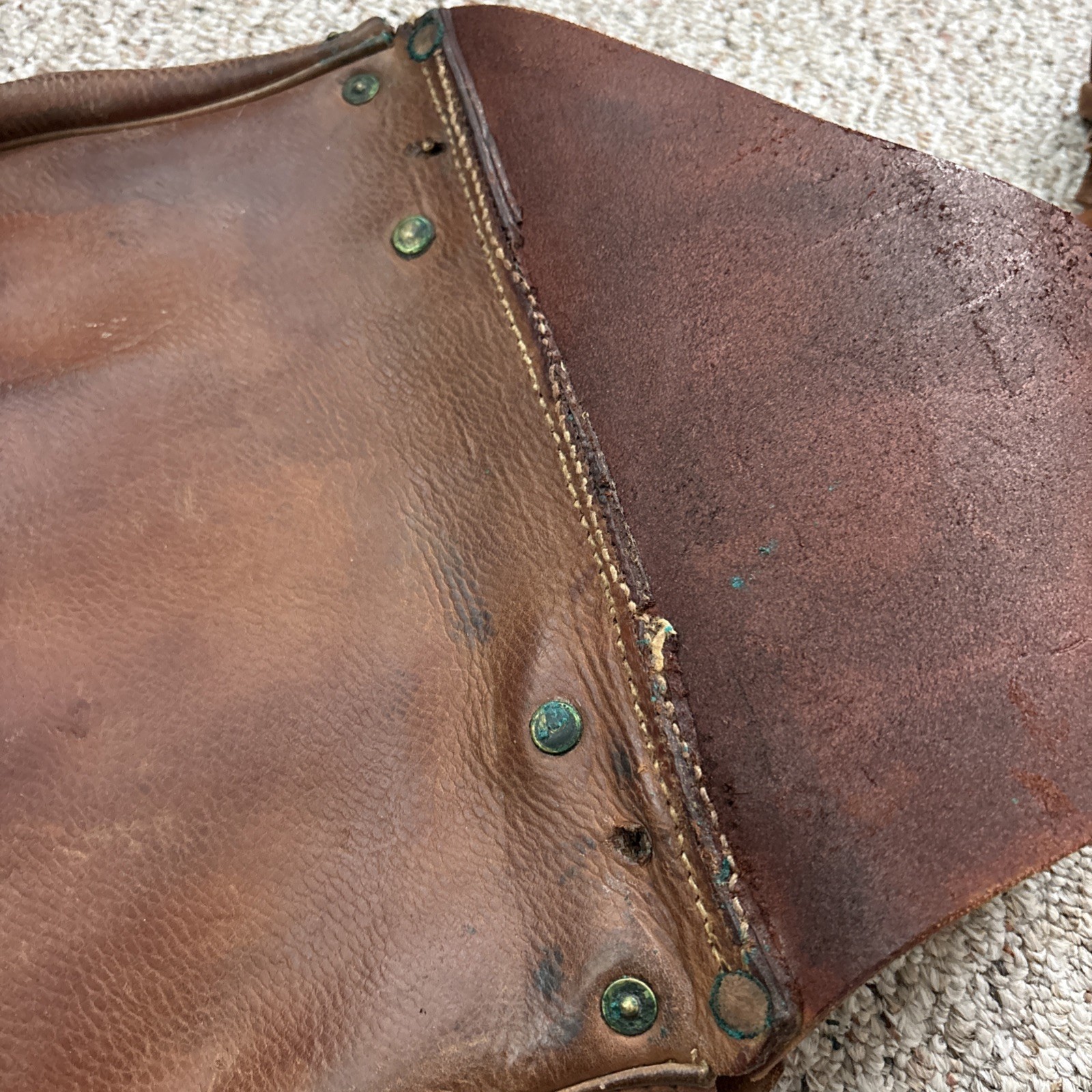 US Cavalry Saddle Bags WWI Antique Leather US Military Saddle Bags Army