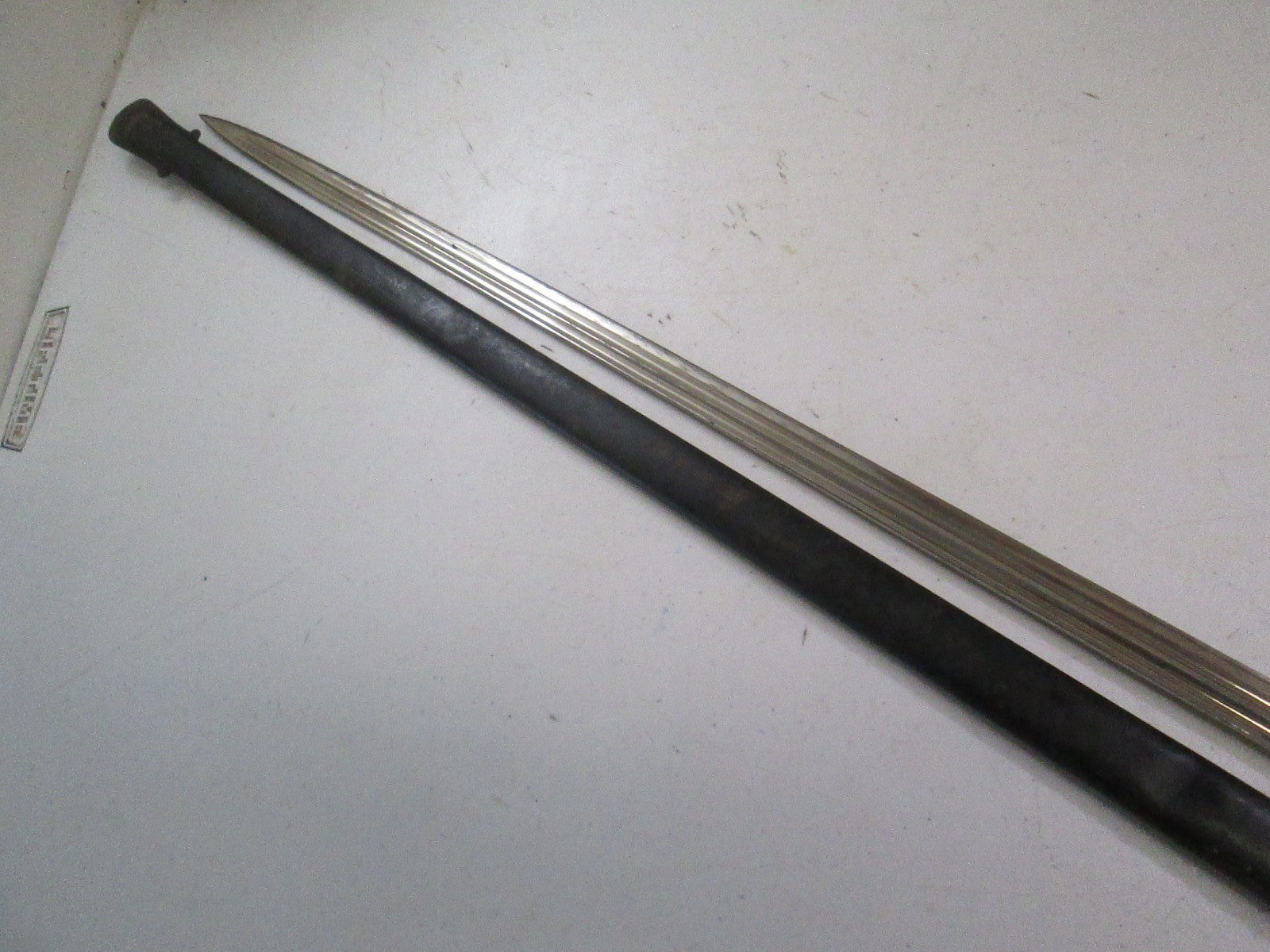 WWI GERMAN PRUSSIAN DRESS OFFICERS SWORD & SCABBARD FOLDING GUARD WKC MAKER #L99