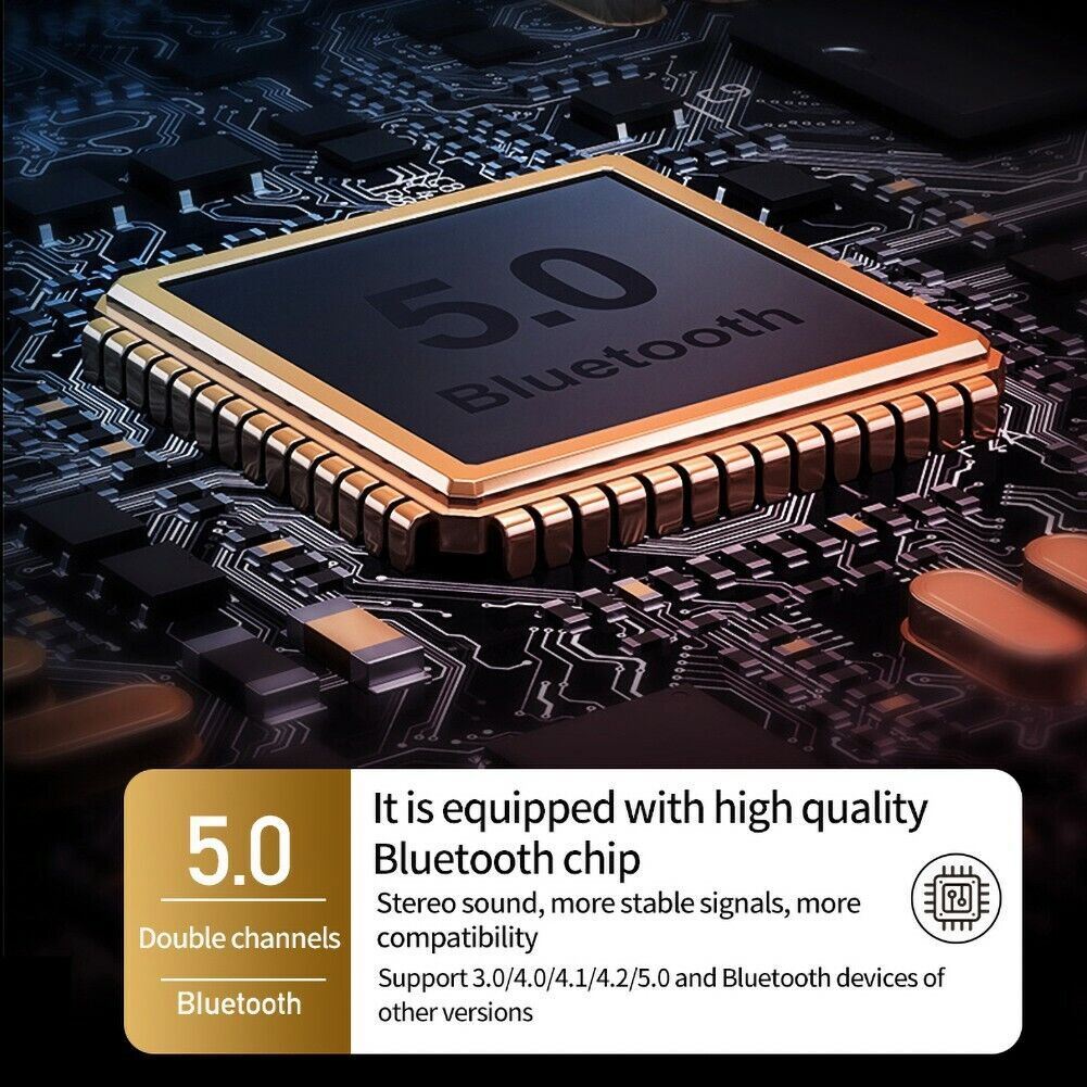 USB Bluetooth 5.0 Transmitter Receiver 4in1 Wireless Audio 3.5mm Aux Car Adapter