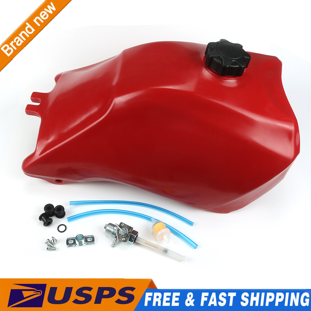 PLASTIC GAS FUEL TANK FOURTRAX Red with petcock for HONDA TRX300 TRX 300 93-2000