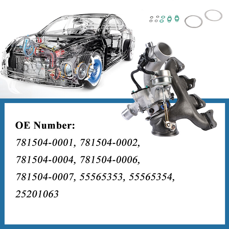 Turbo Turbocharger 55565353 for Chevy Cruze Sonic Trax & Buick Encore 1.4L USA