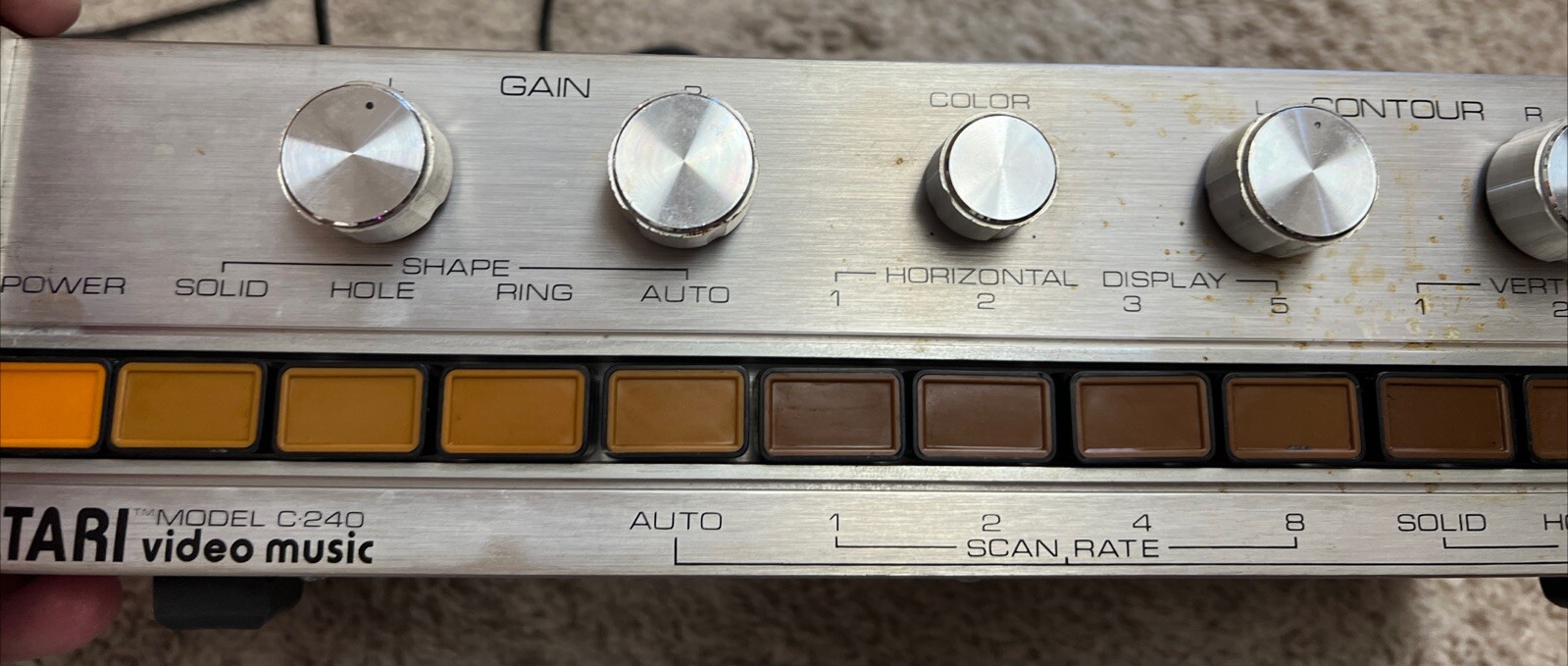 Vintage ATARI Video Music Model C-240 Electronic Music Visualizer 1977 Untested